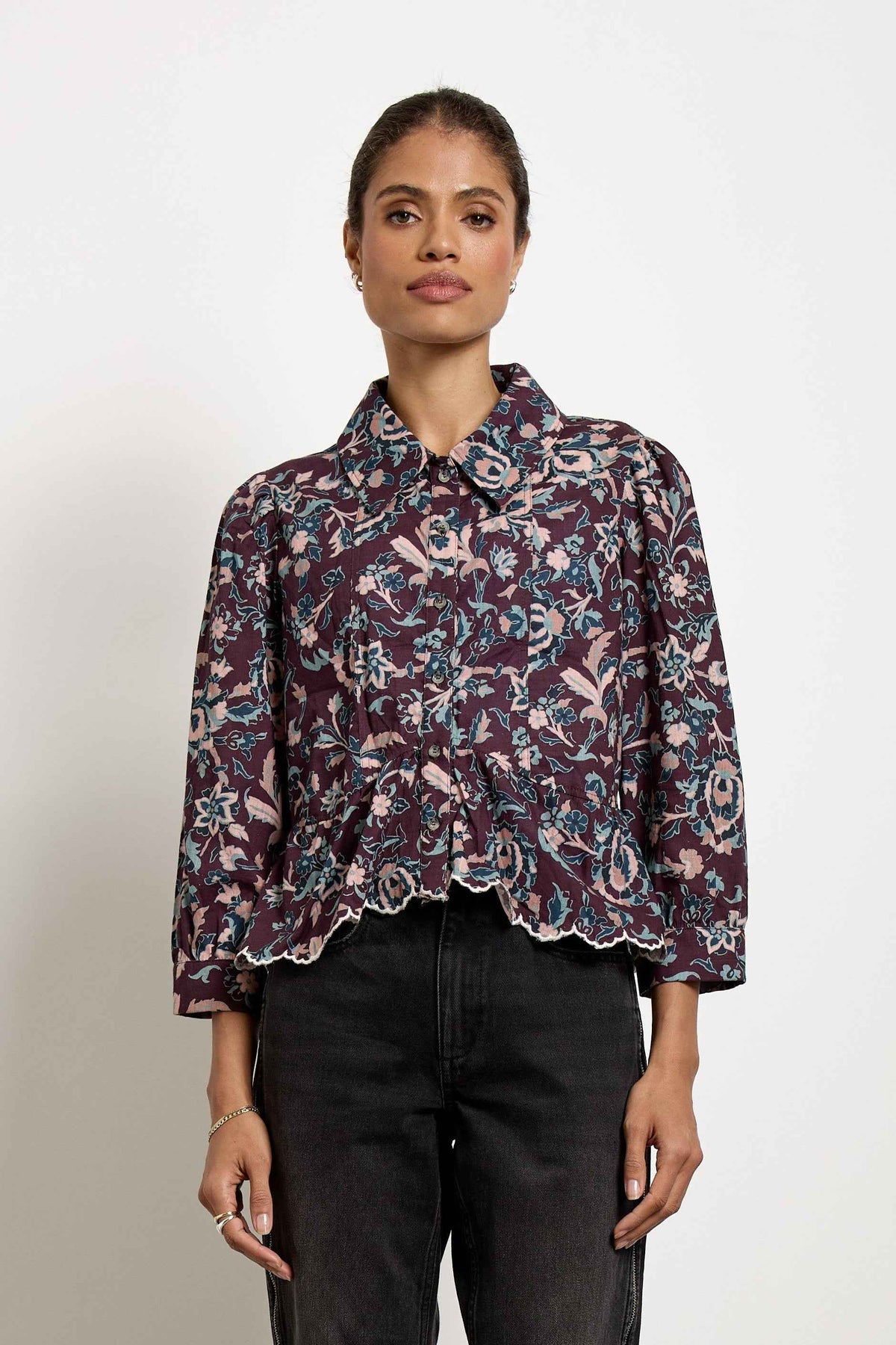 Tate Top In Beet Suzani