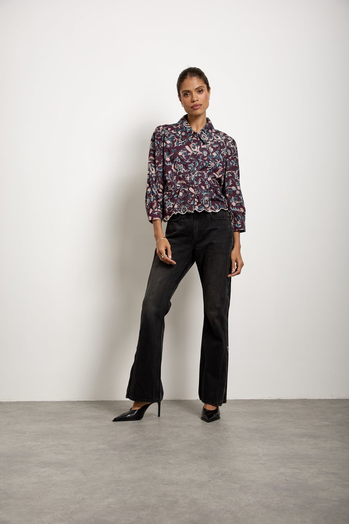 Tate Top In Beet Suzani - seventy + mochi