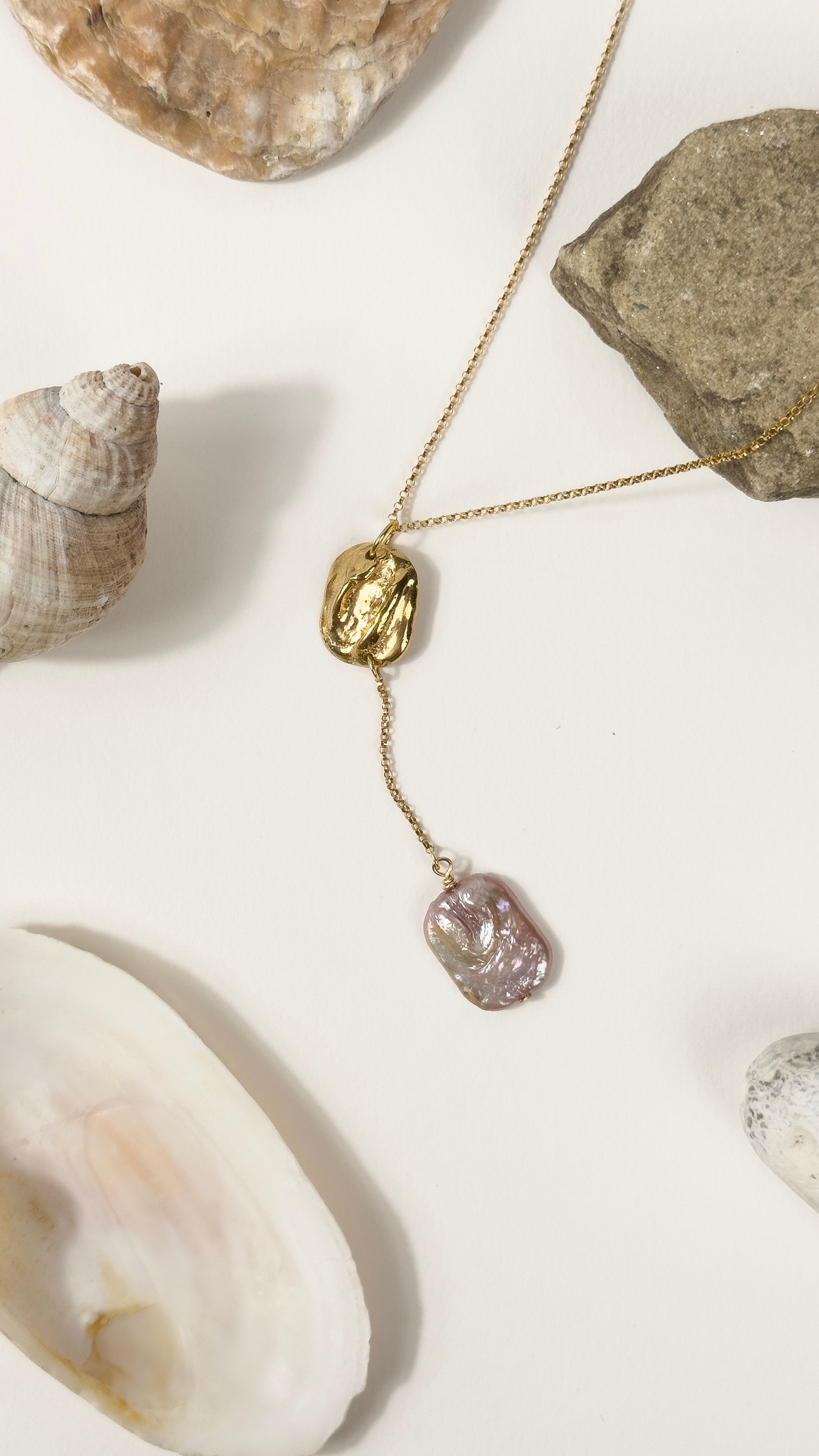 Kypros Pink Pearl Necklace