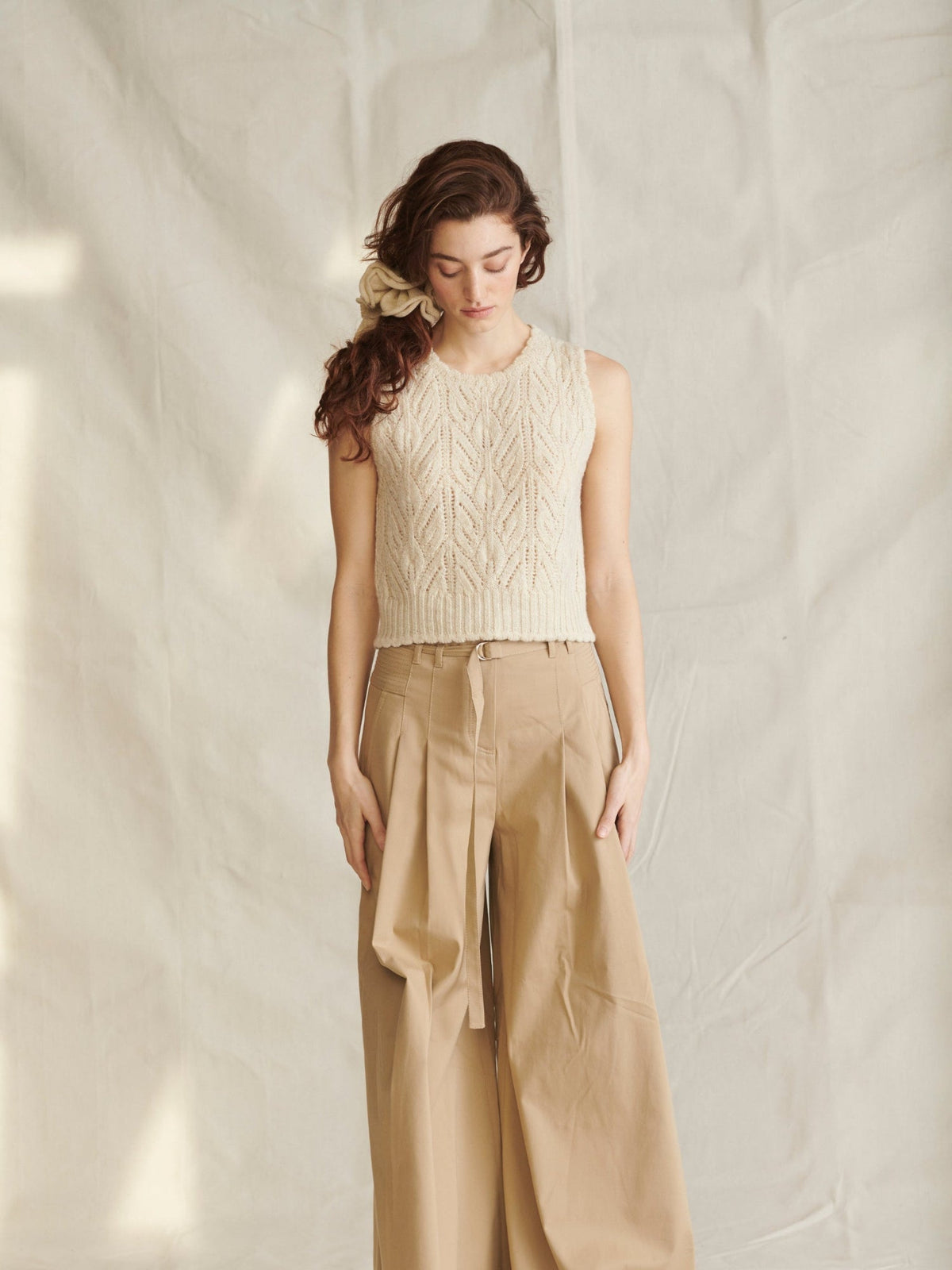 Wyre Vest in Ecru