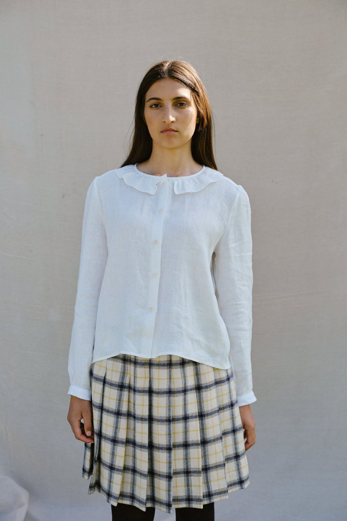 Bess Blouse in Milk