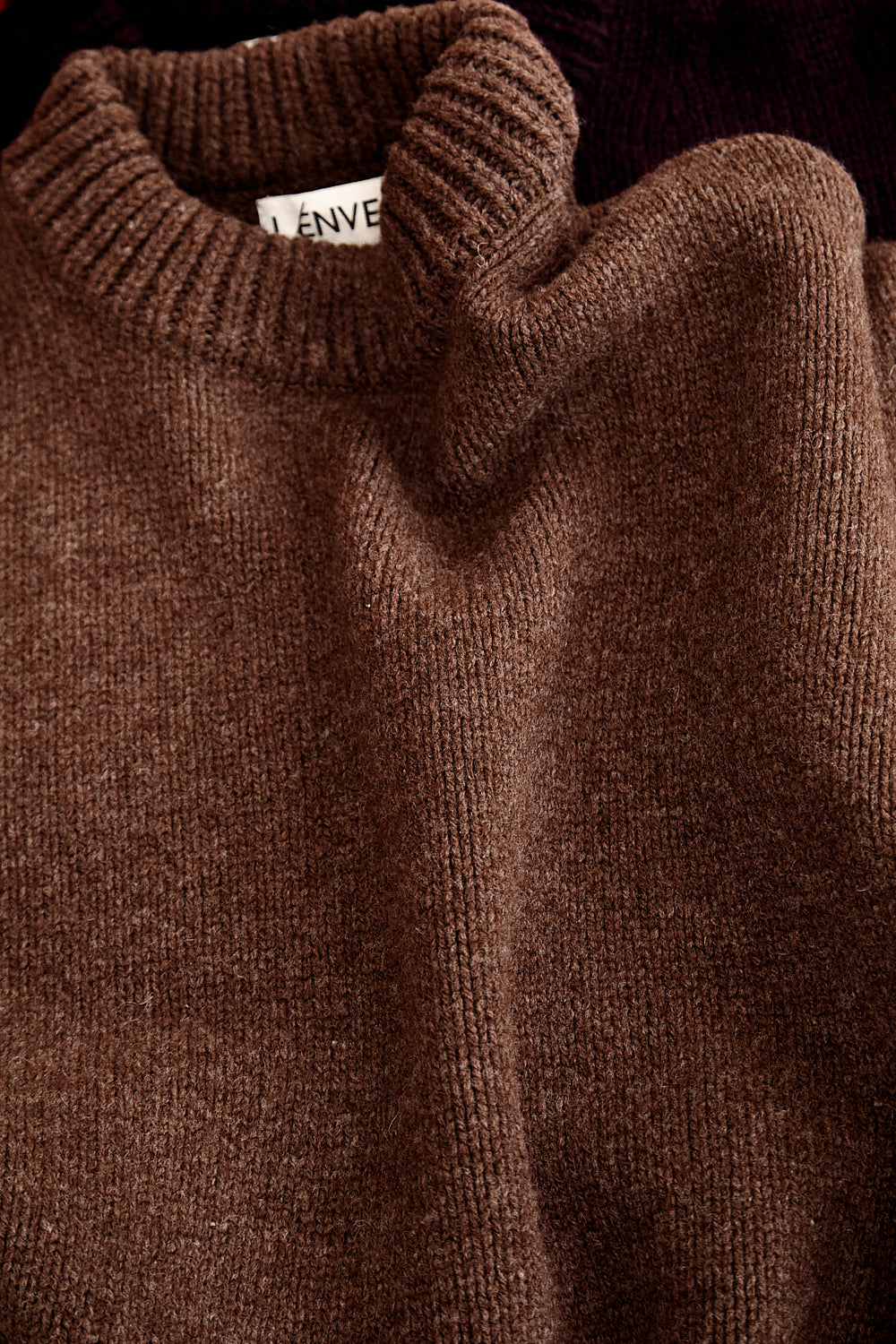 STEPHANIE Oversize Sweater in Merino Wool - Chocolate