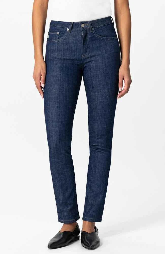 Faye Straight Jeans – Shiny Raw