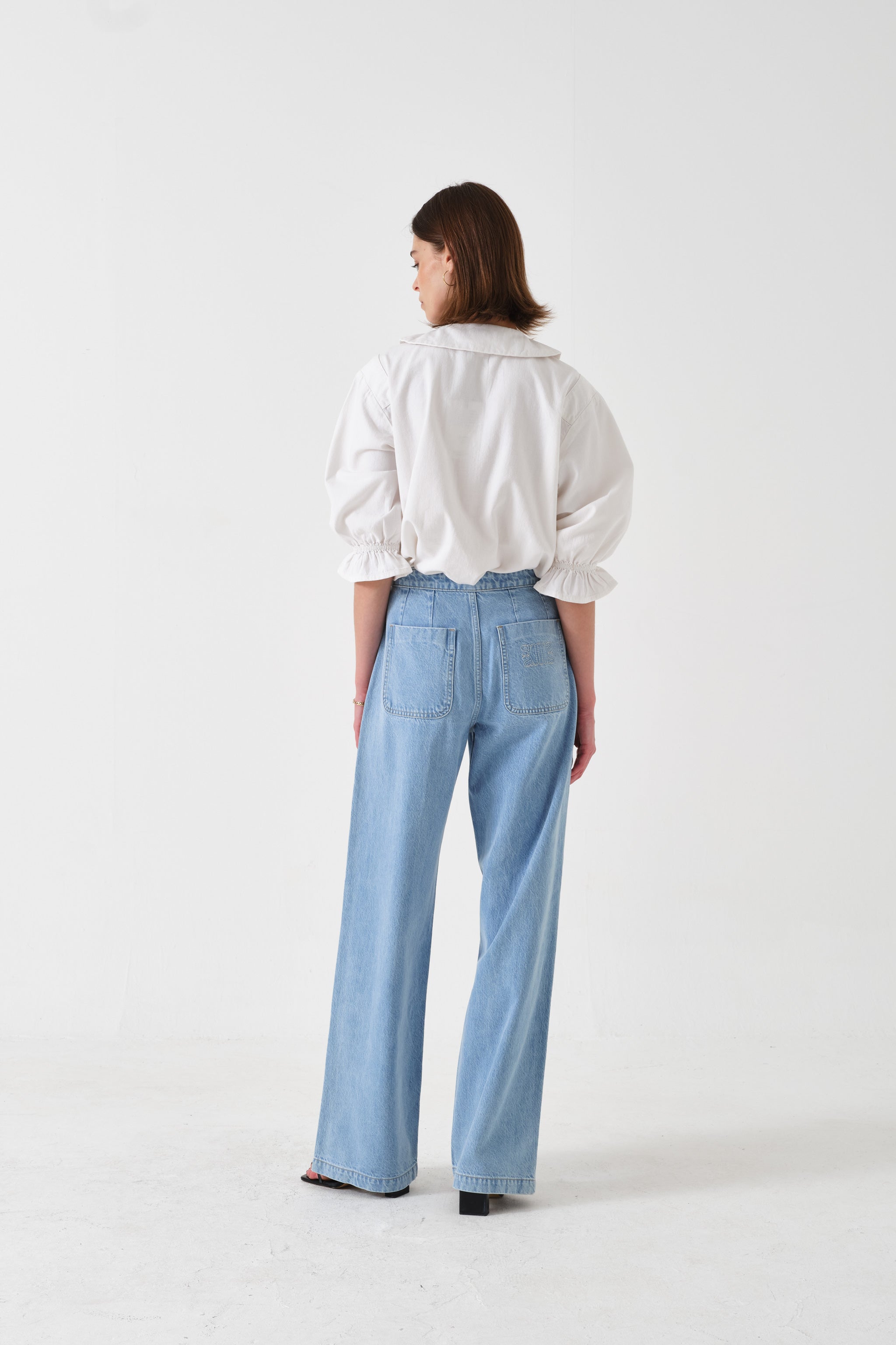 Bella Blouse in White - seventy + mochi