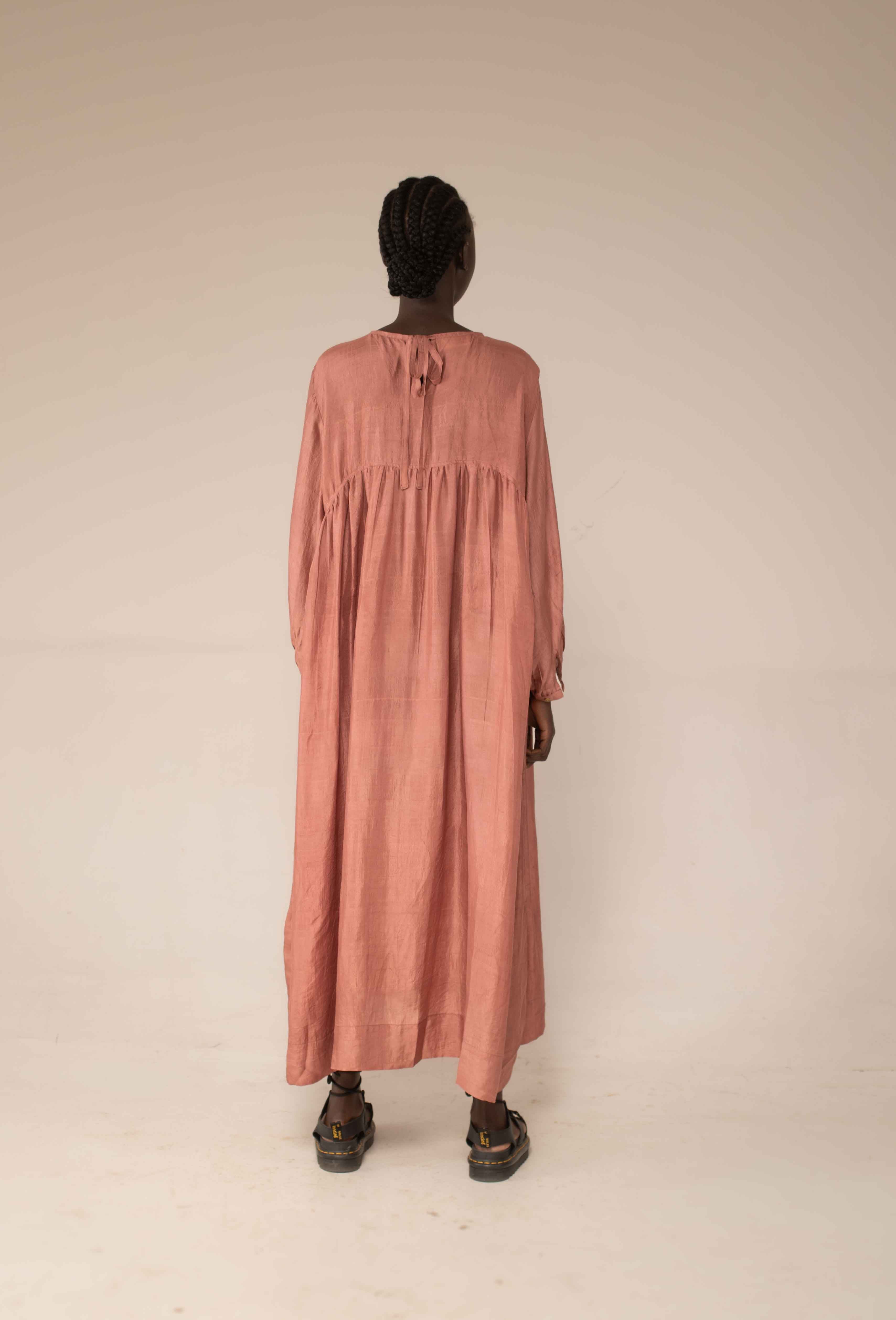 Balloon dress - old rose