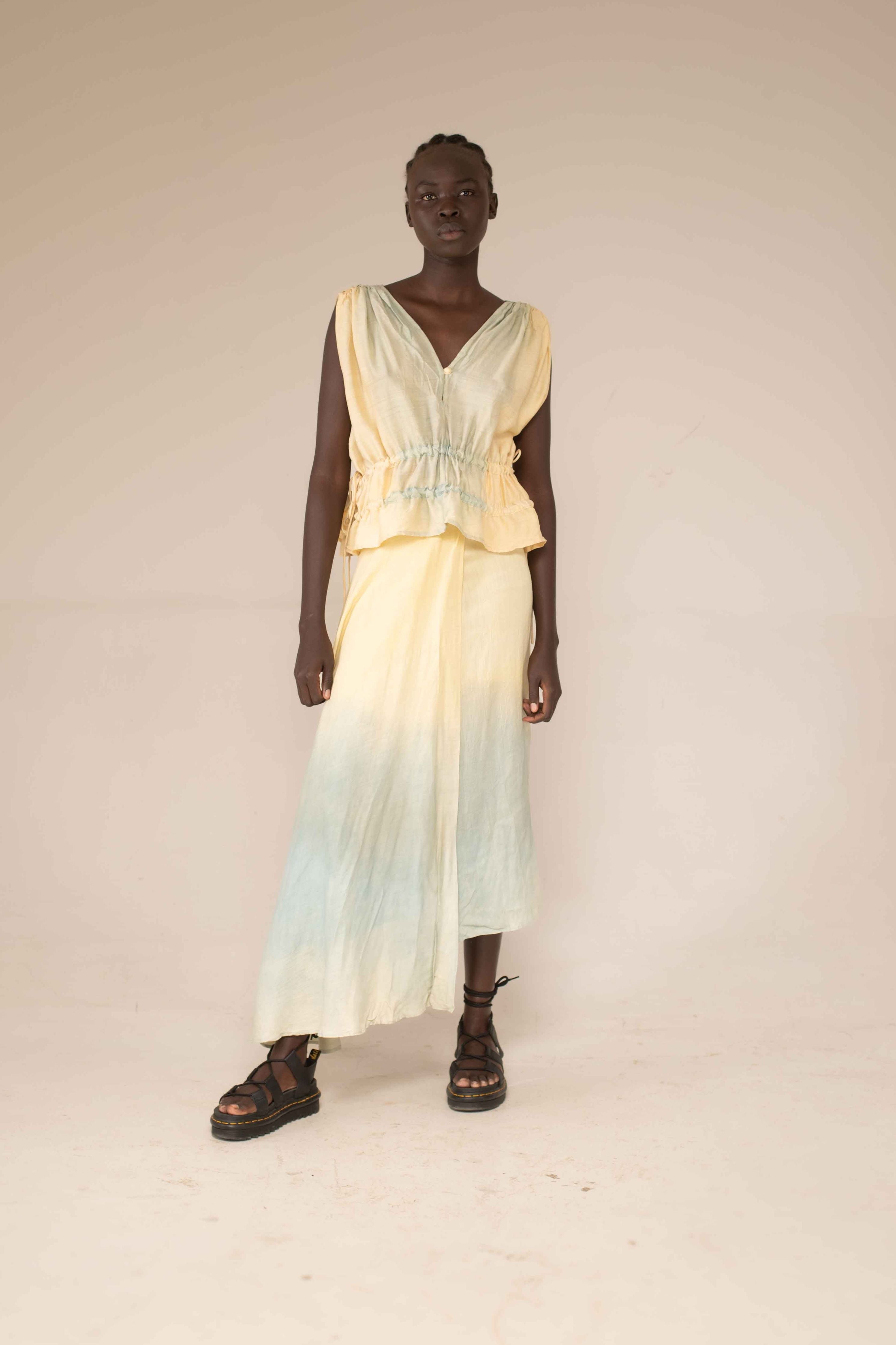 Wrap skirt - Ocean ombre