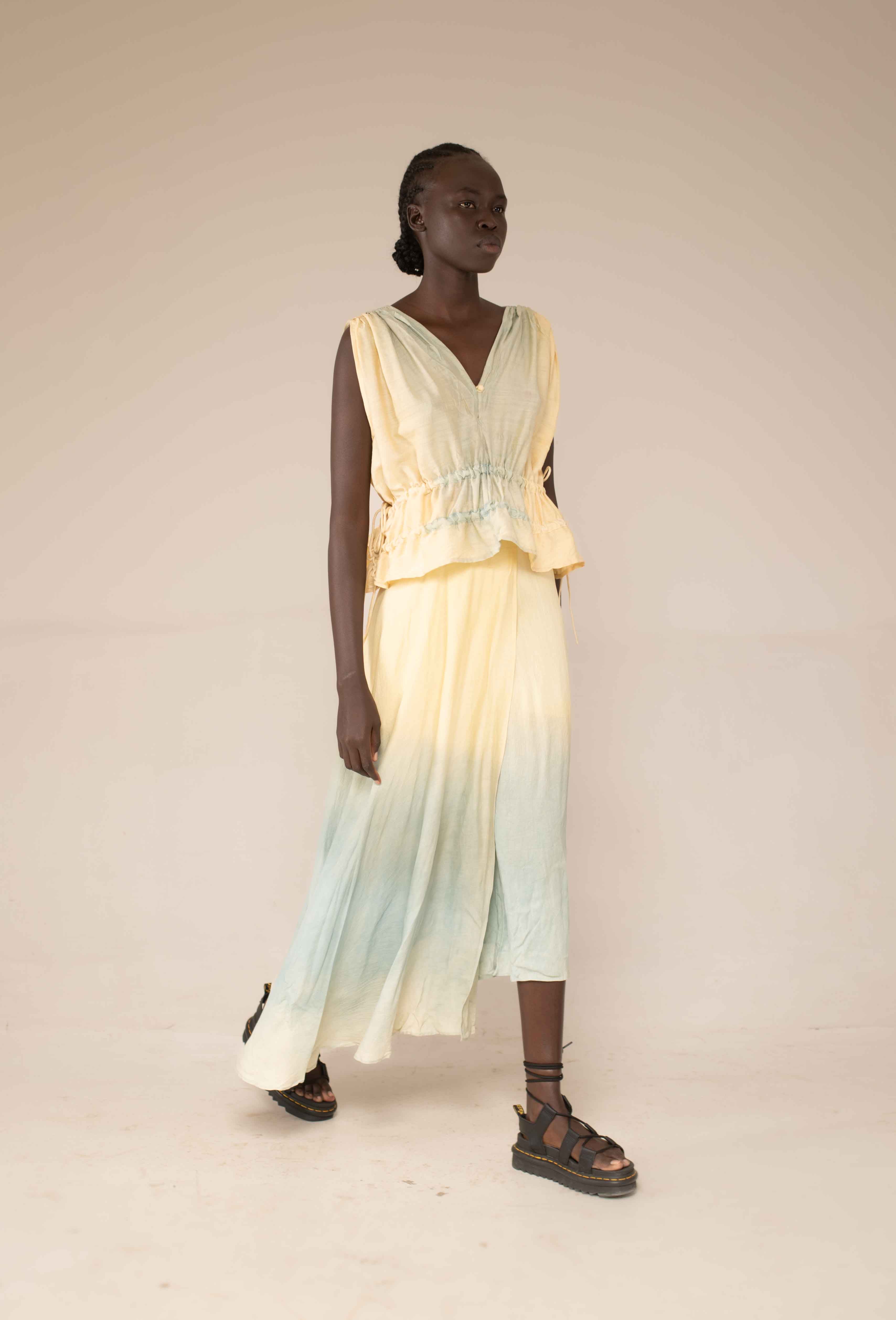 Wrap skirt - Ocean ombre