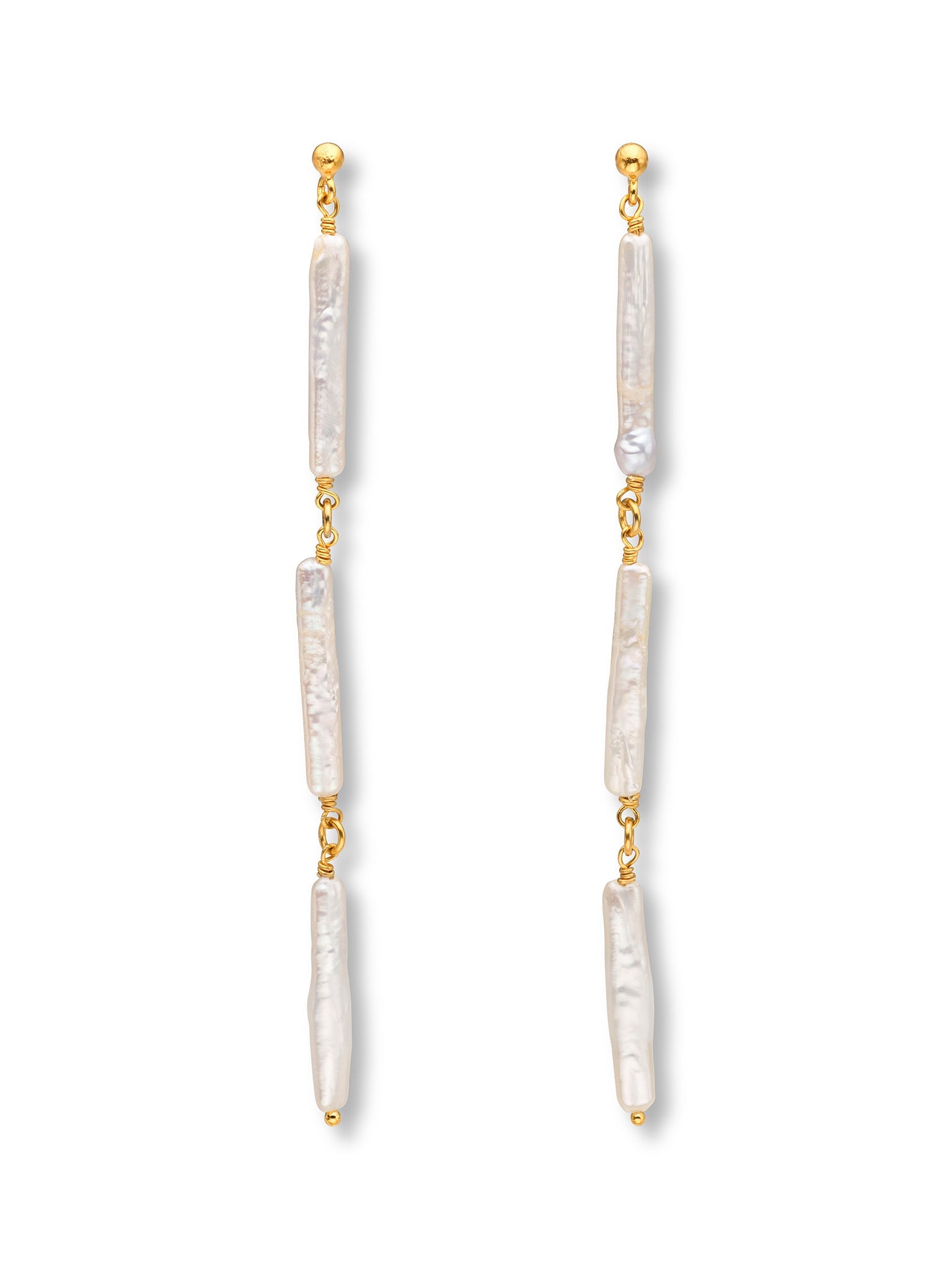 Ariel Freshwater Pearl Long Earrings