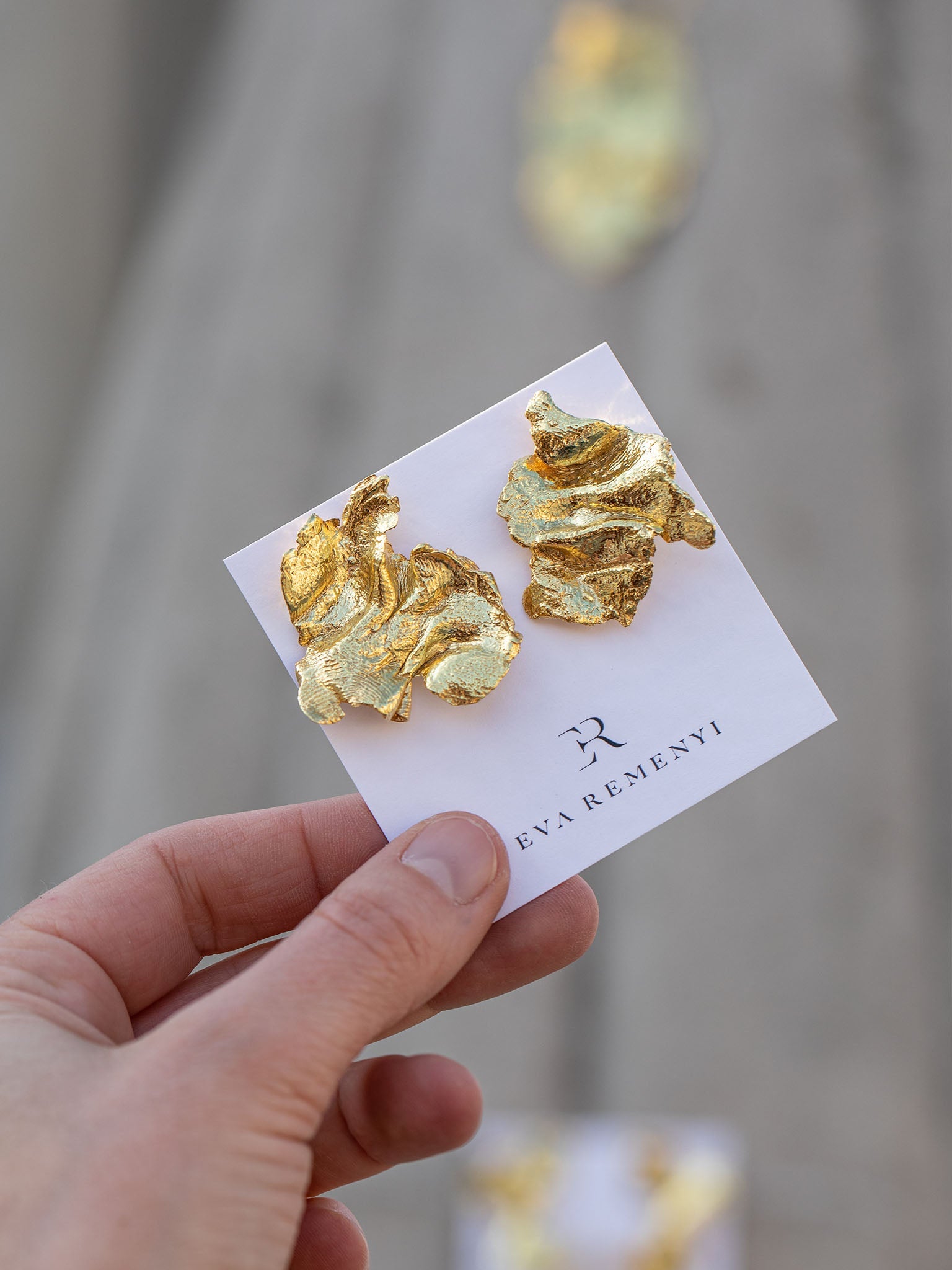 Artemis Goddess Earrings Gold