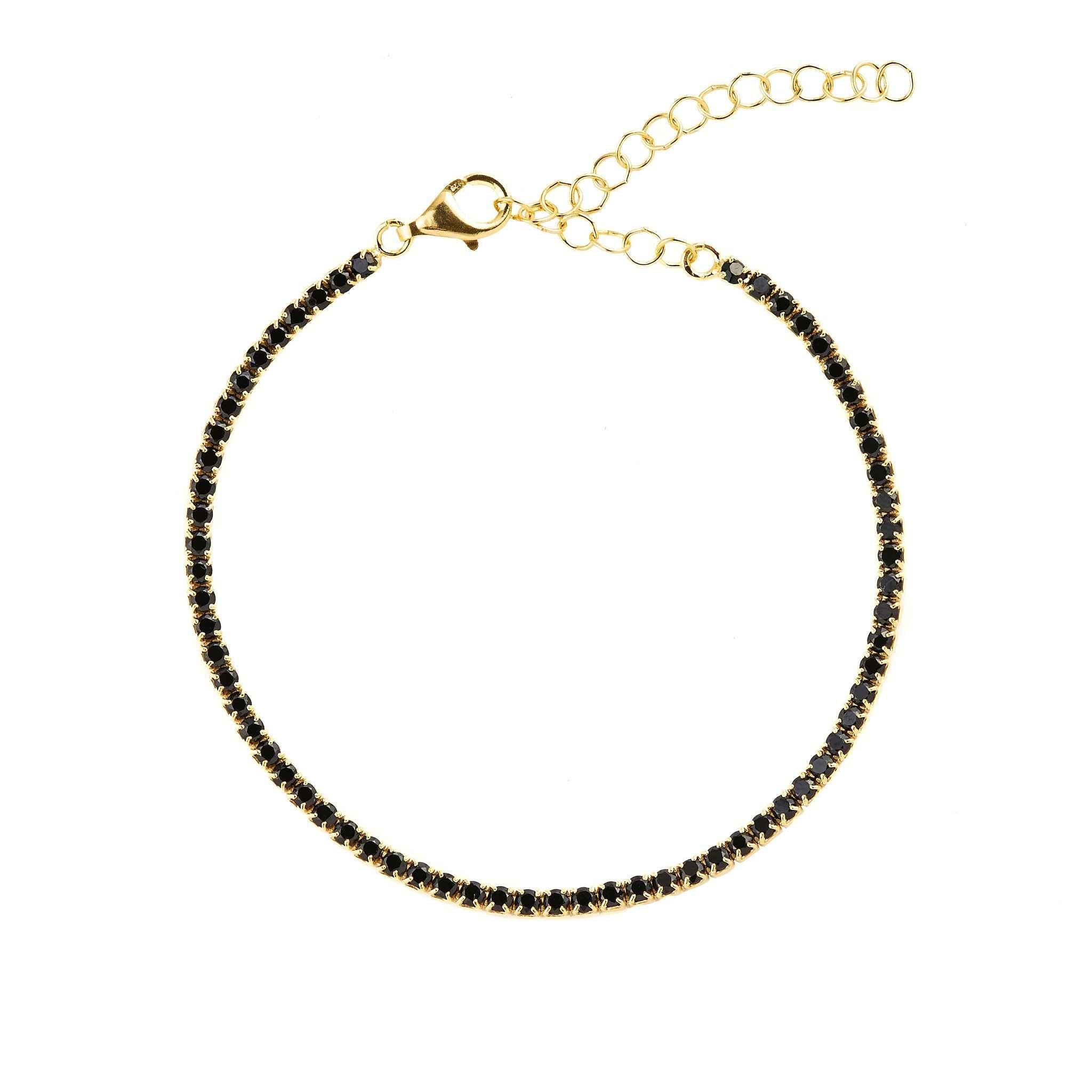 Baby Tennis Bracelet: Black