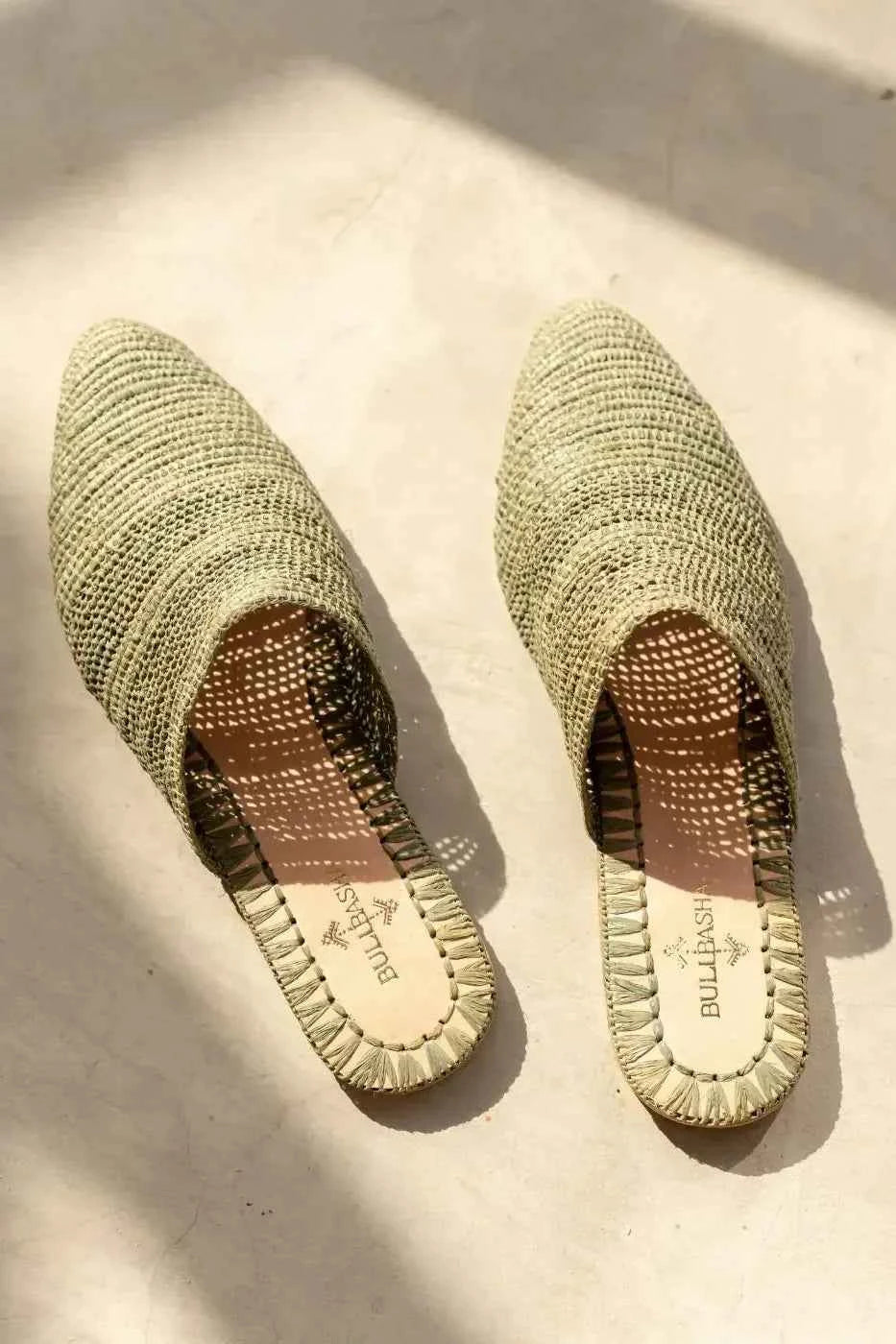 Babouche Women's Slip-Ons Tayri Green