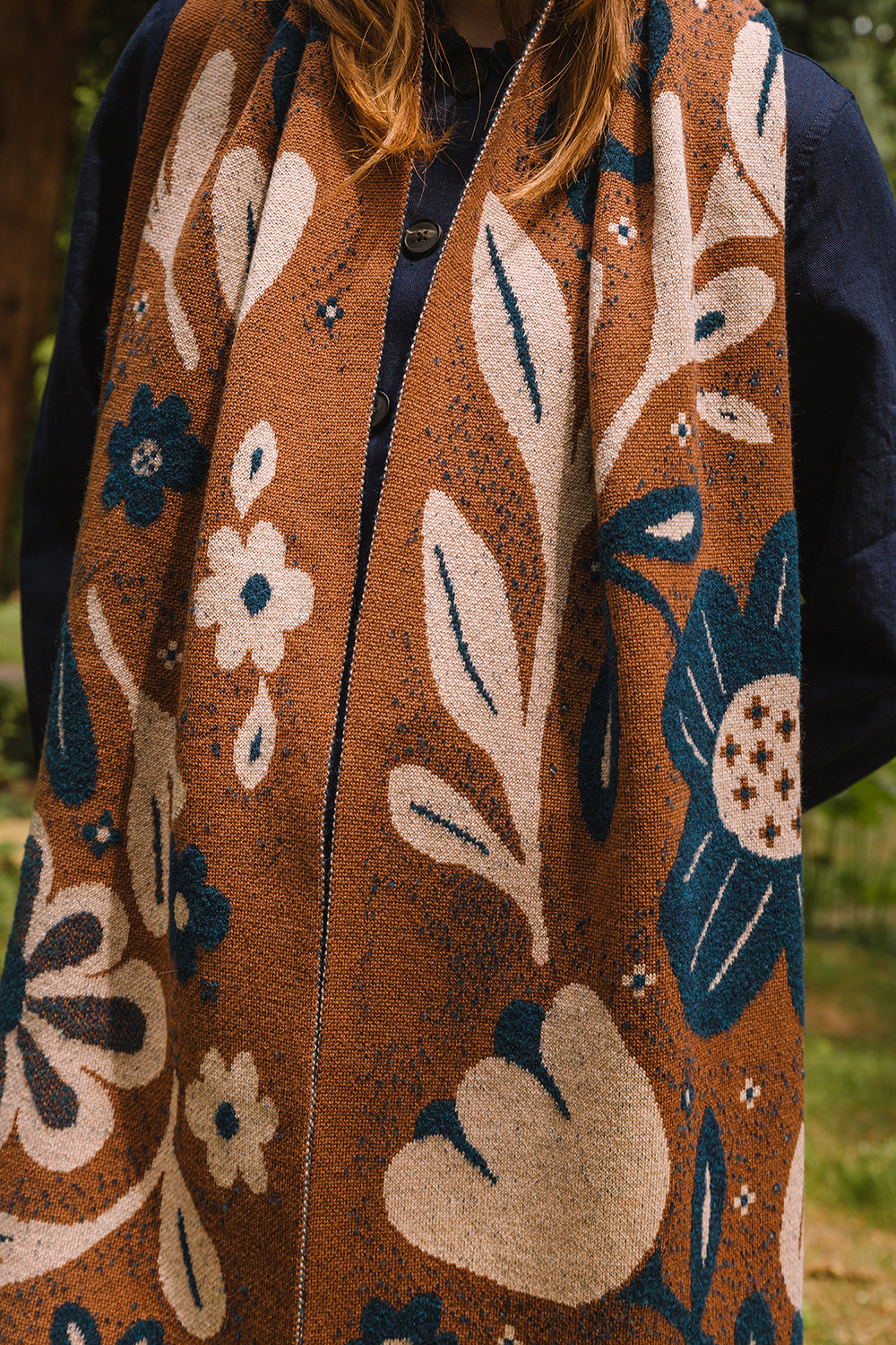 Hidcote Scarf -Tobacco