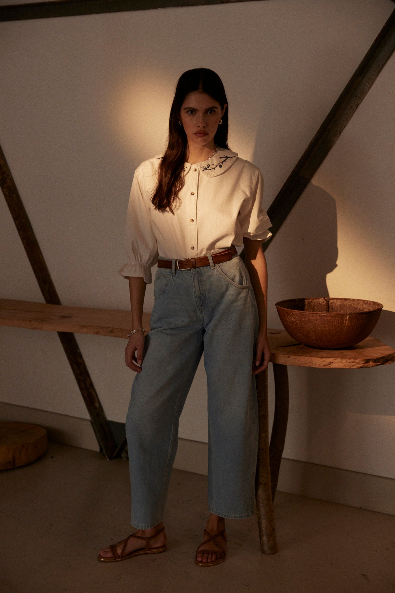 Bella Blouse in White - seventy + mochi