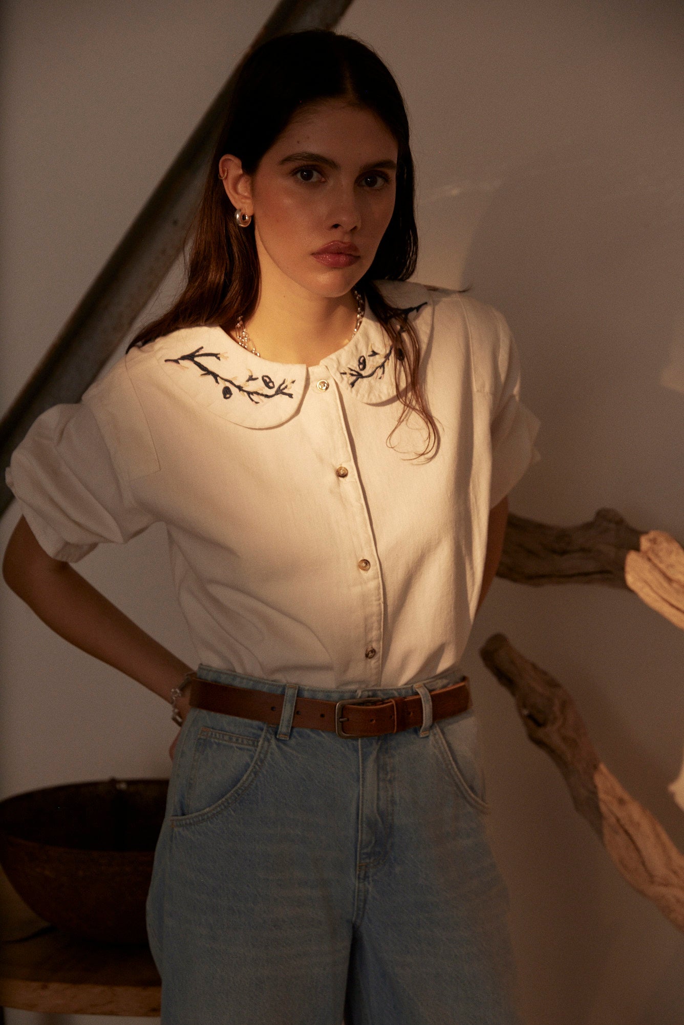 Bella Blouse in White - seventy + mochi