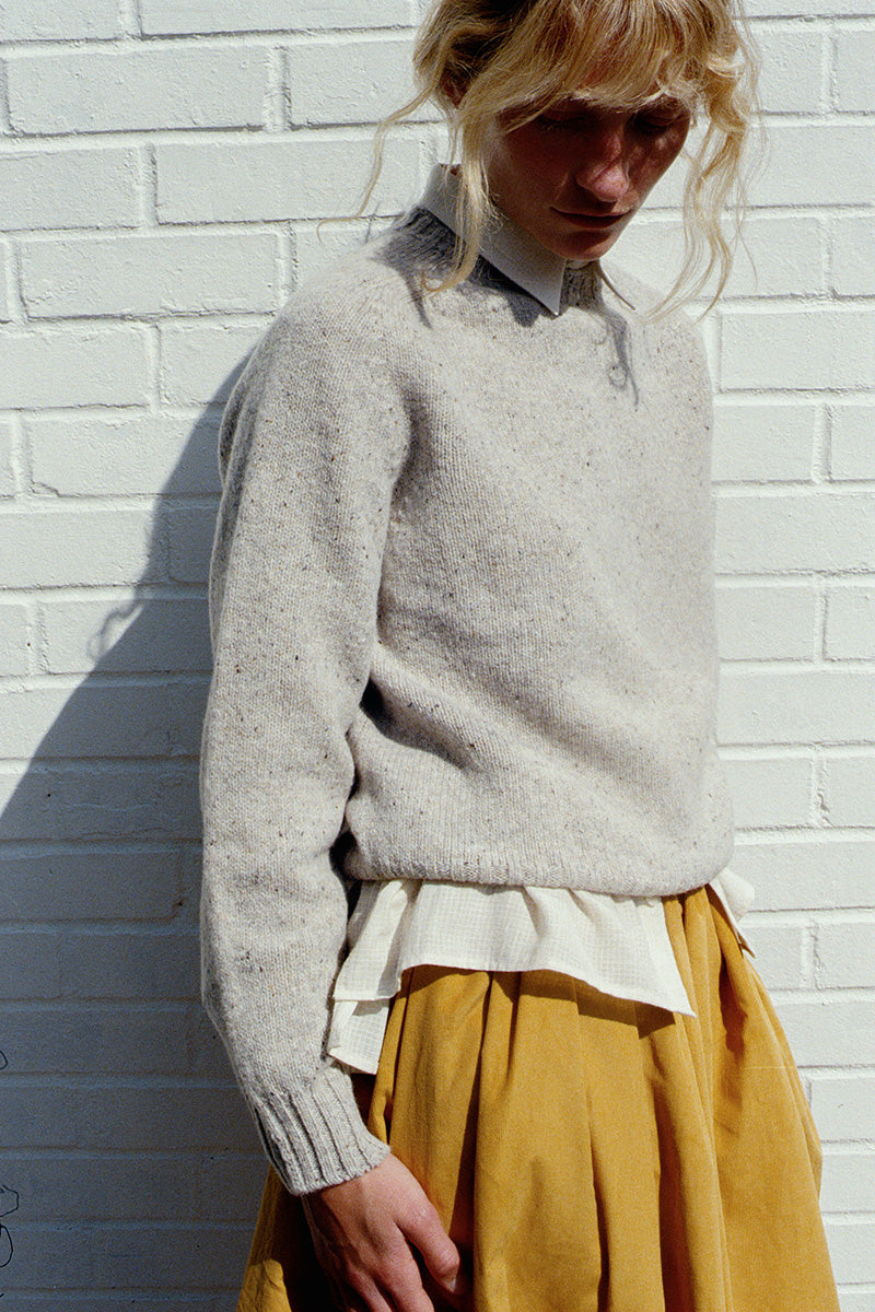 Tina Corduroy Midi Skirt Yellow Ochre