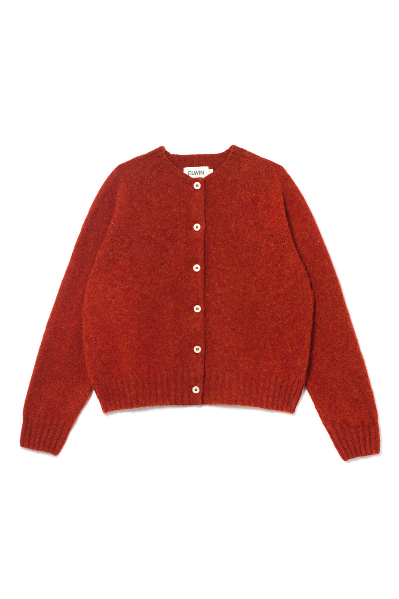 Ada Lambswool Cardigan Red Madder