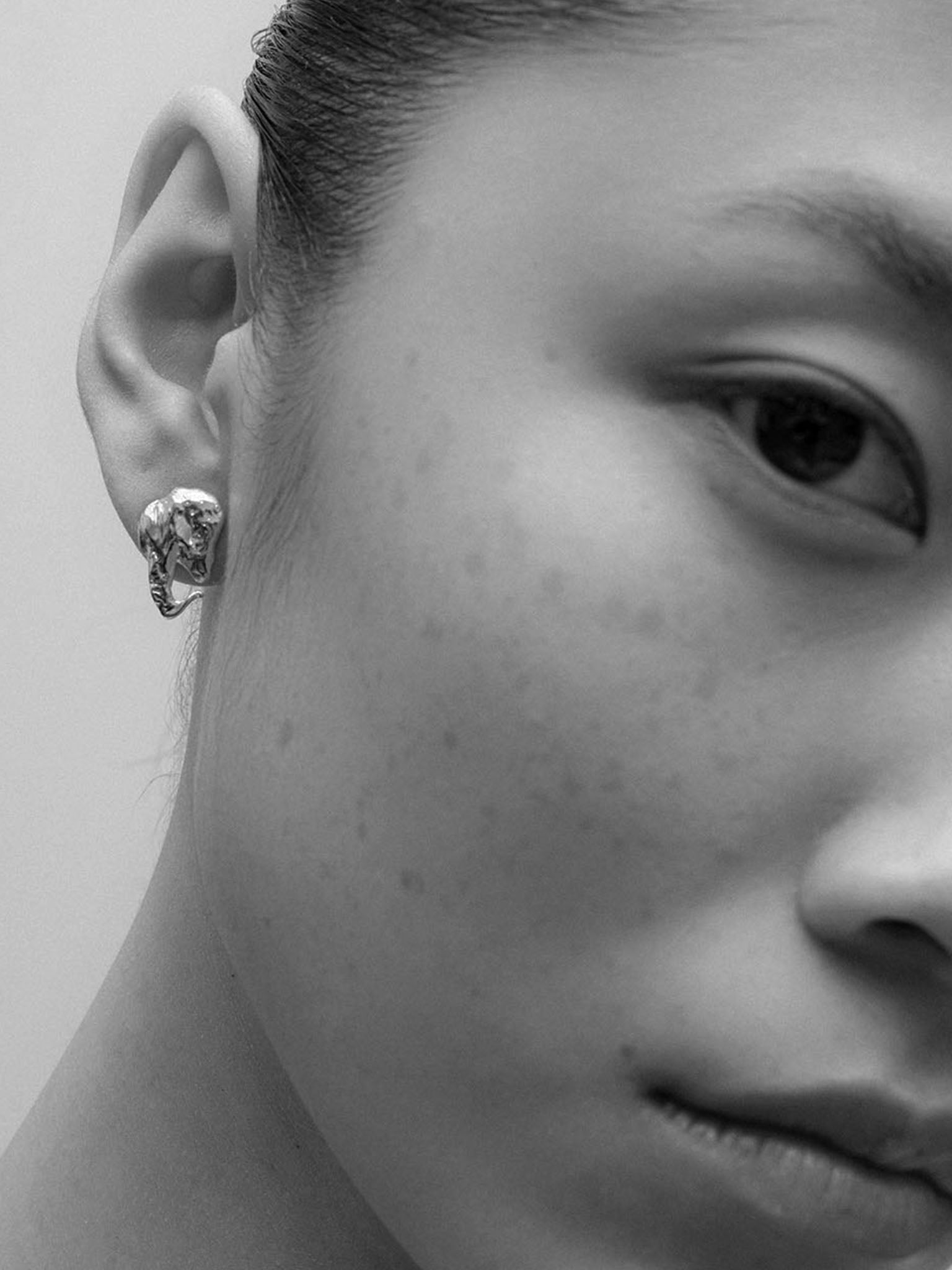 Euphoria Elephant Earrings Silver