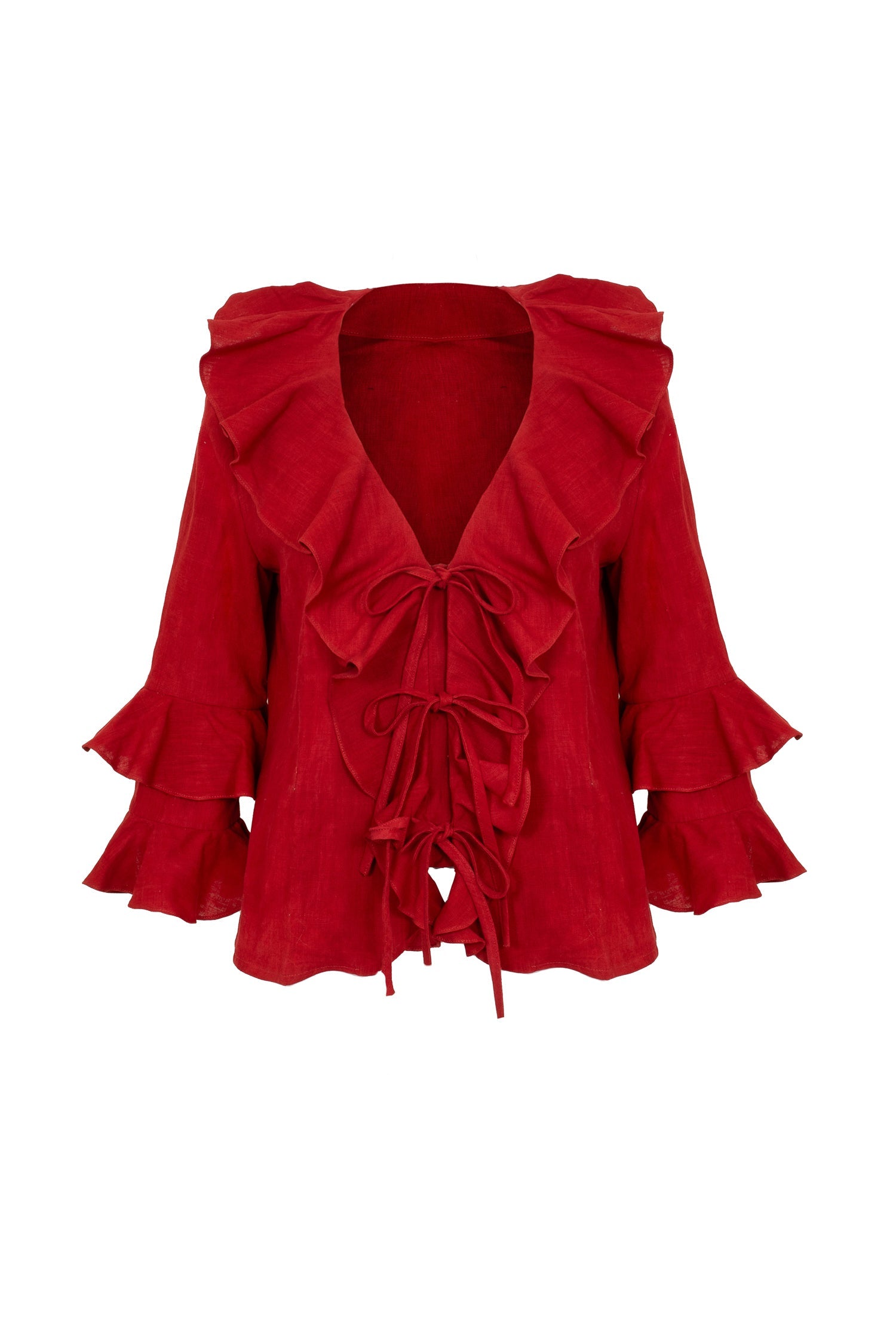 Foxglove Blouse in Berry Jad
