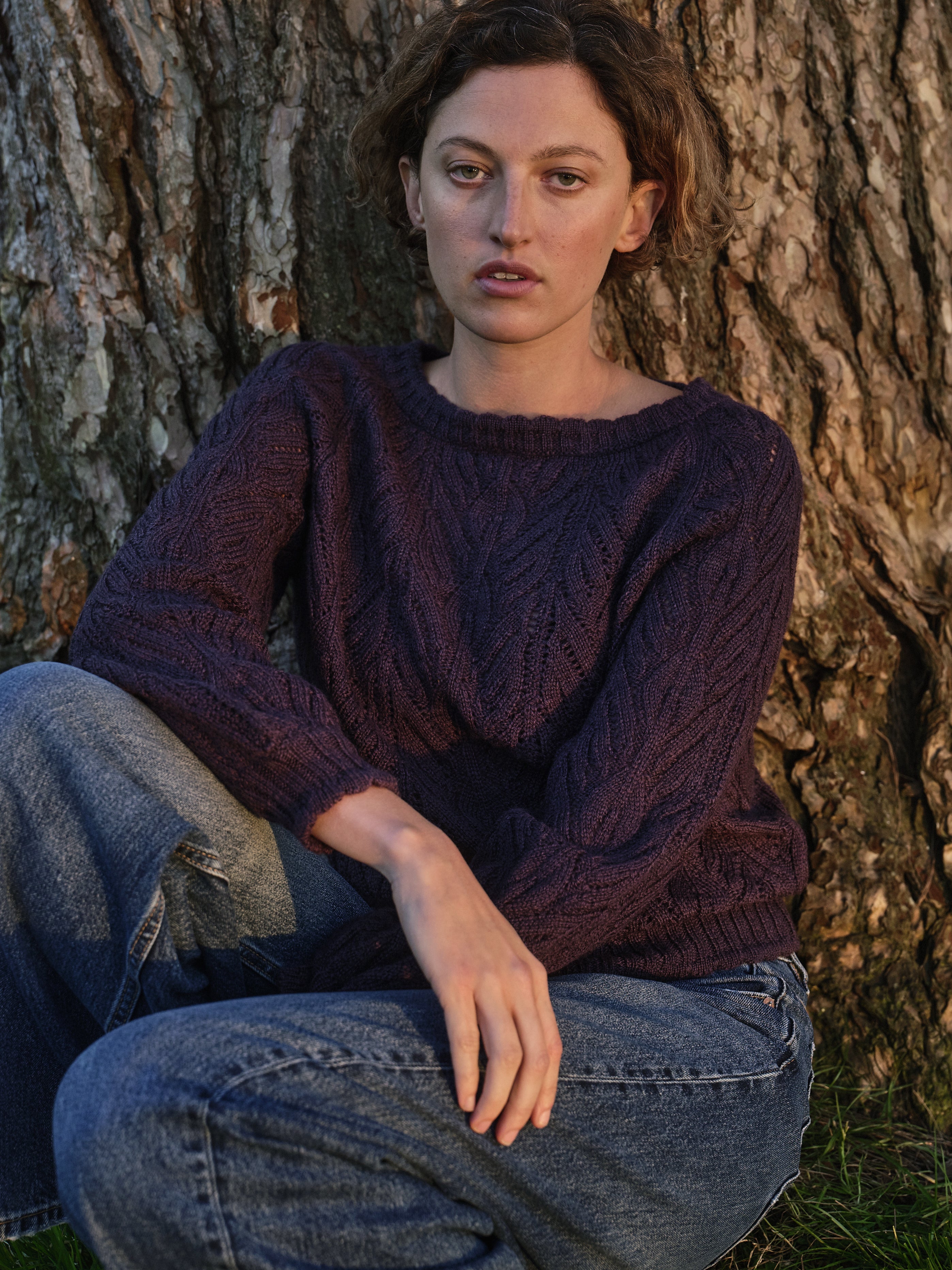 Wyre Jumper in Damson