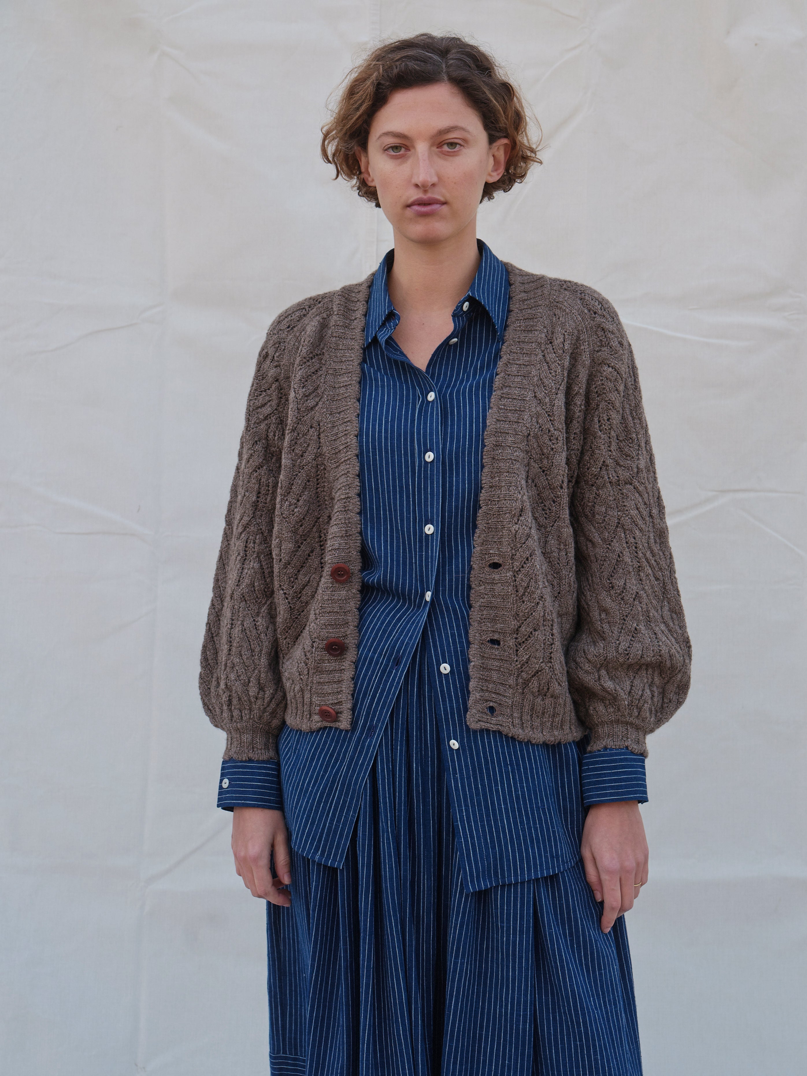 Wyre Cardigan in Loam