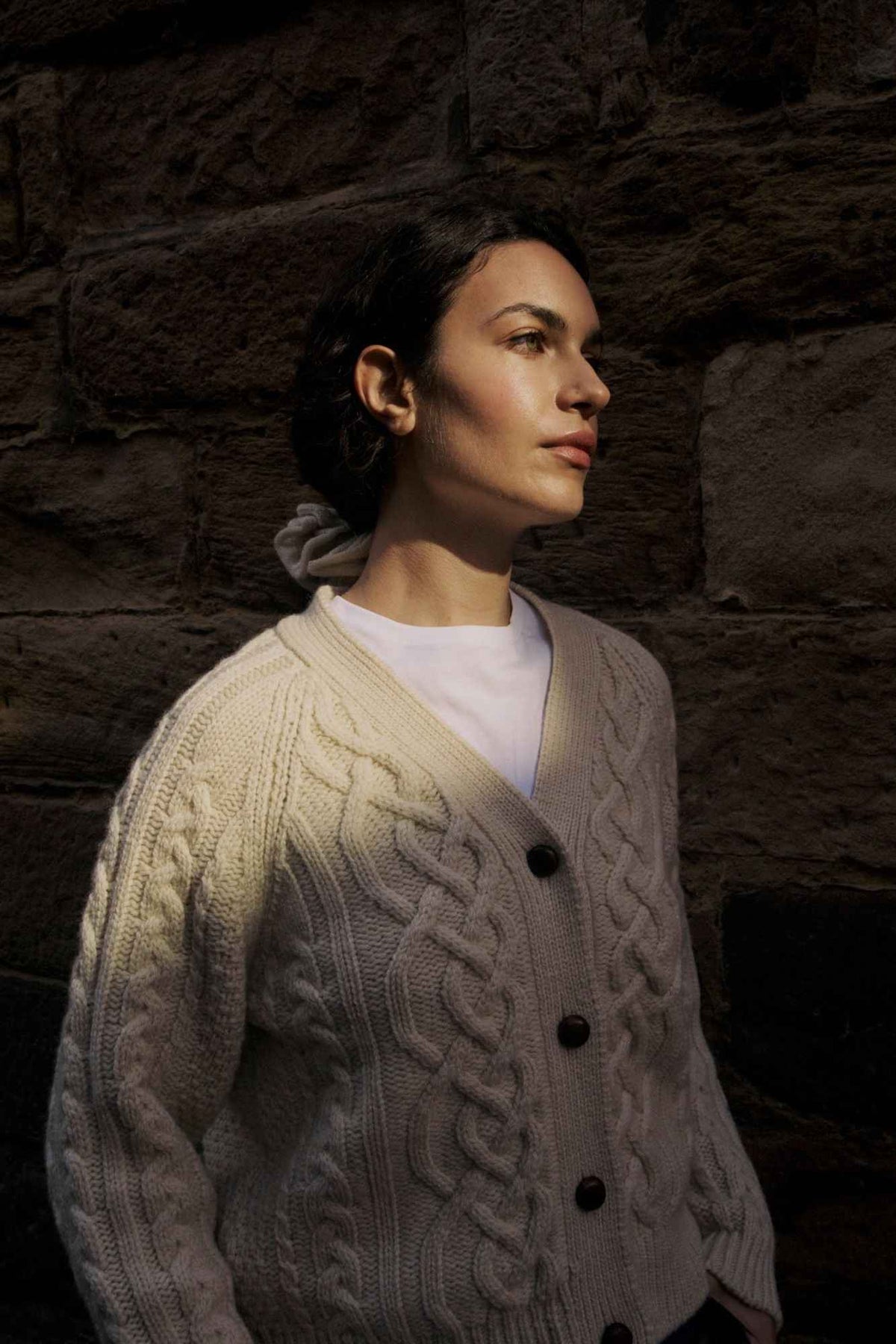 Whitby Cardigan in Ecru