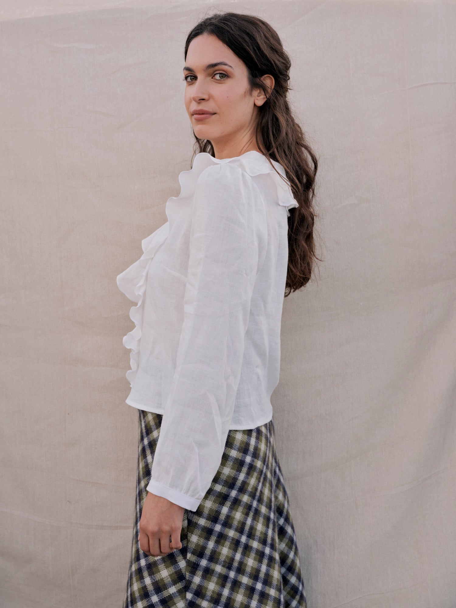 Brandy Blouse in Pearl