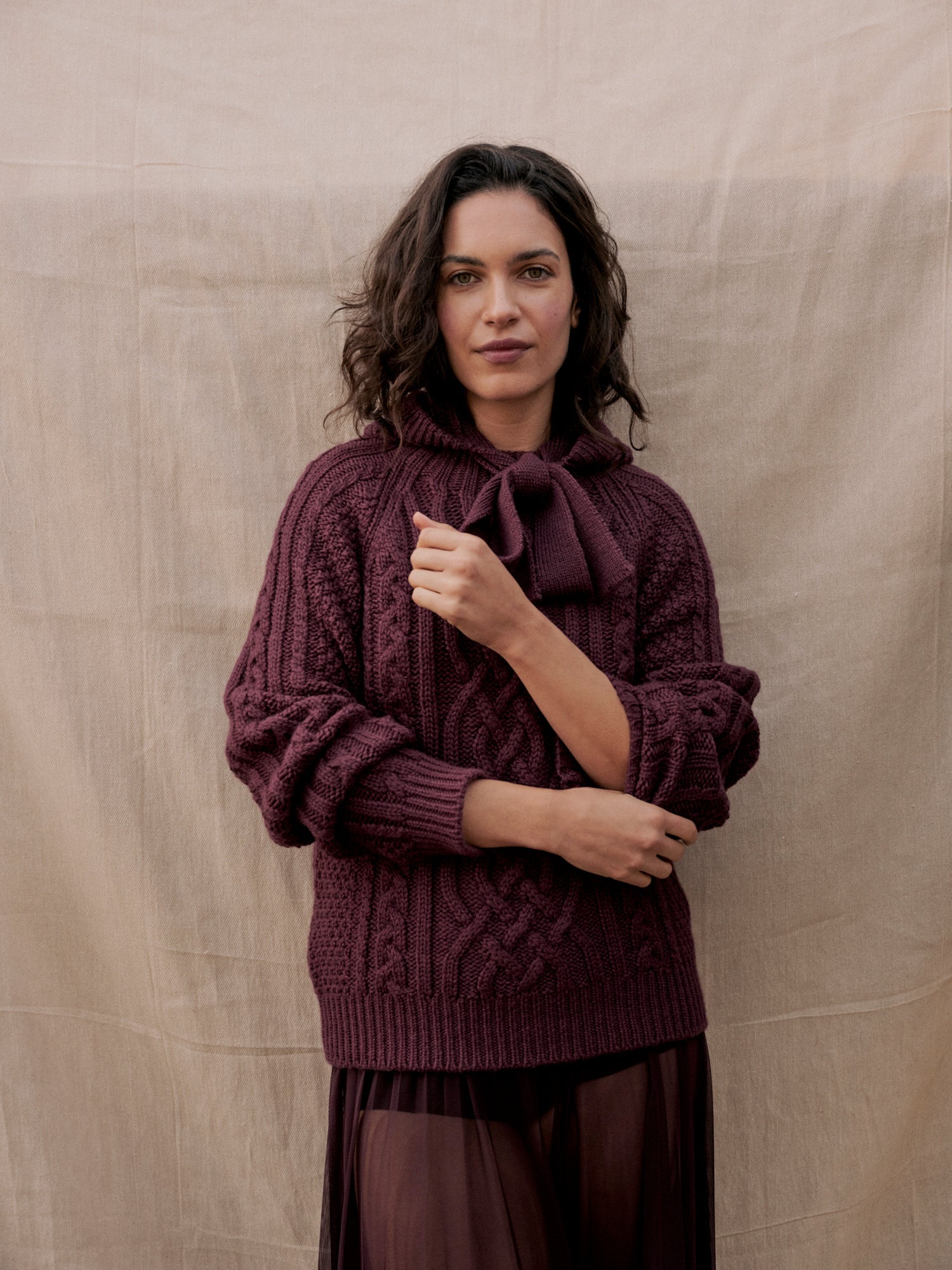 Whitby Jumper in Plum