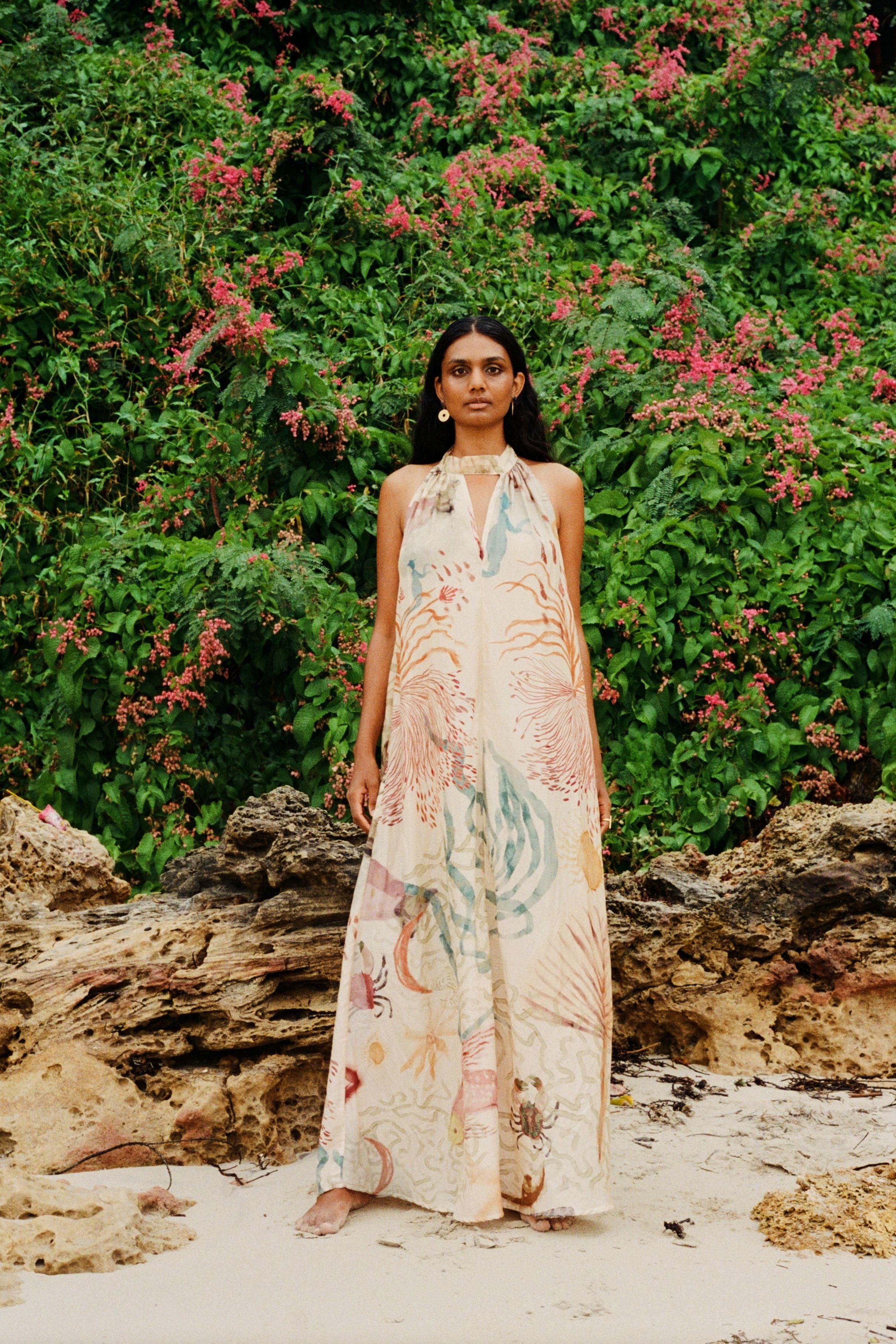 Halter neck dress - Rain collector