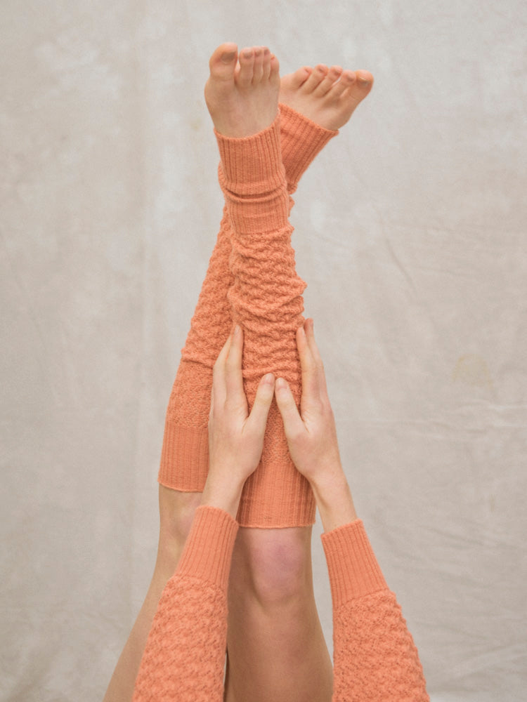 Lytham Leg Warmers in Shrimp