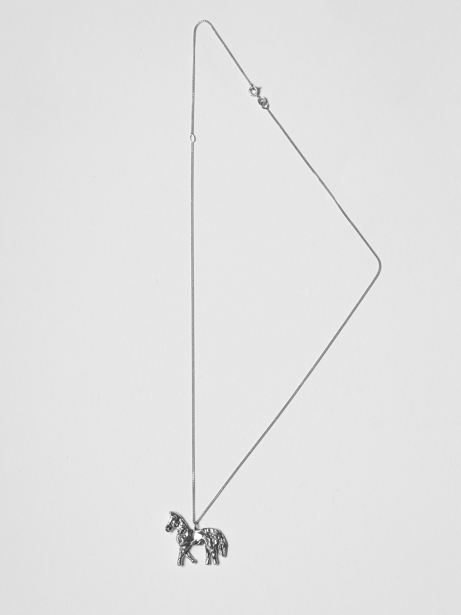 Horse Necklace Silver