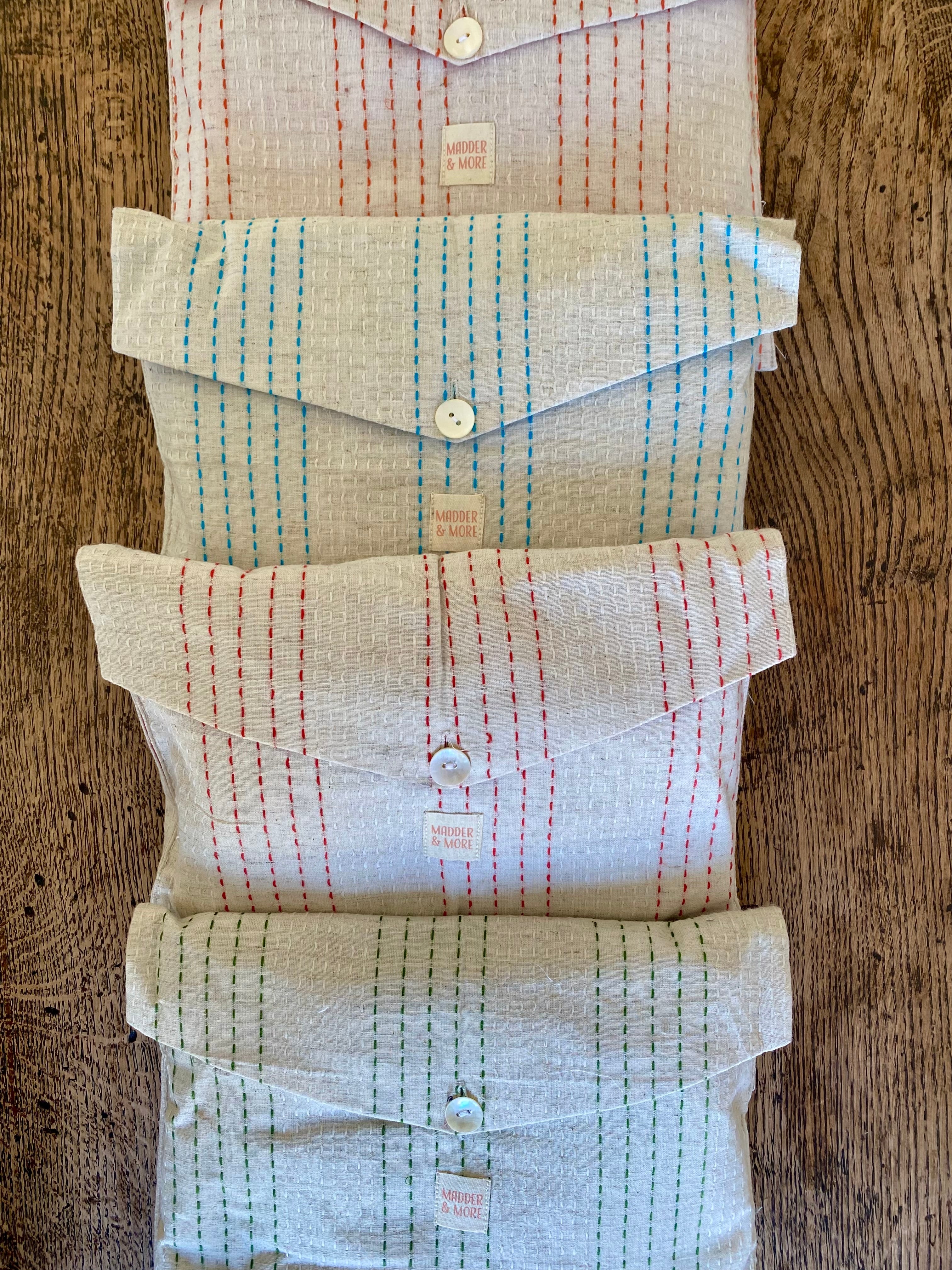 Handwoven Cotton Pyjamas - Blue Stitch