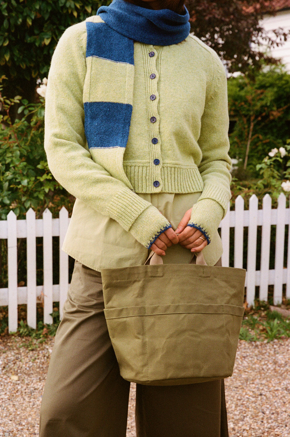 Cecilia Cardigan, Lime Lambswool & Cashmere