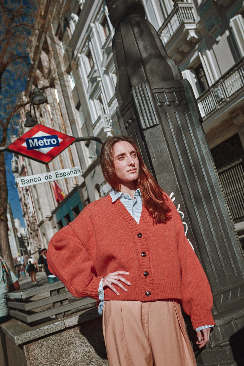 Luna Batwing Cardigan - Coral
