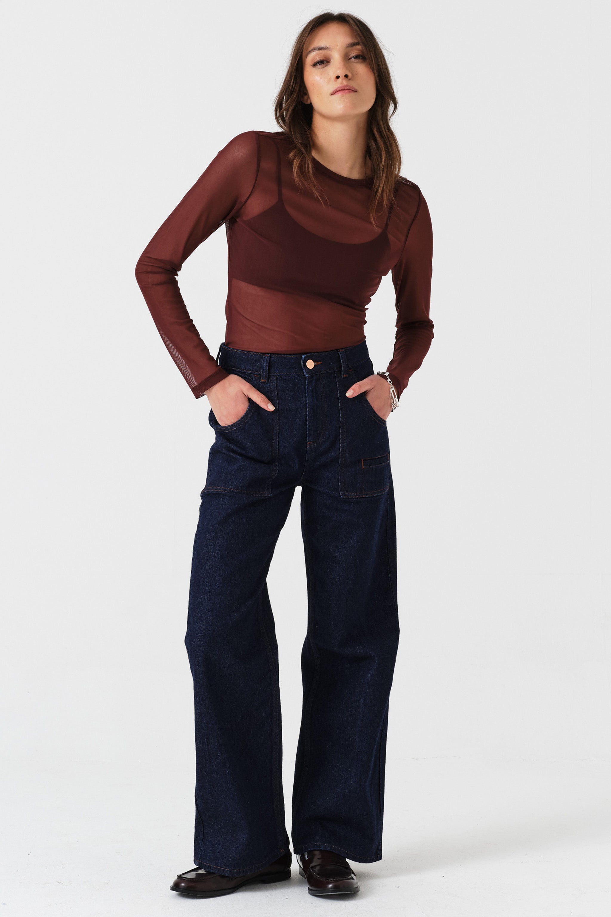 Eden Wide Leg Jean in Blue Moon