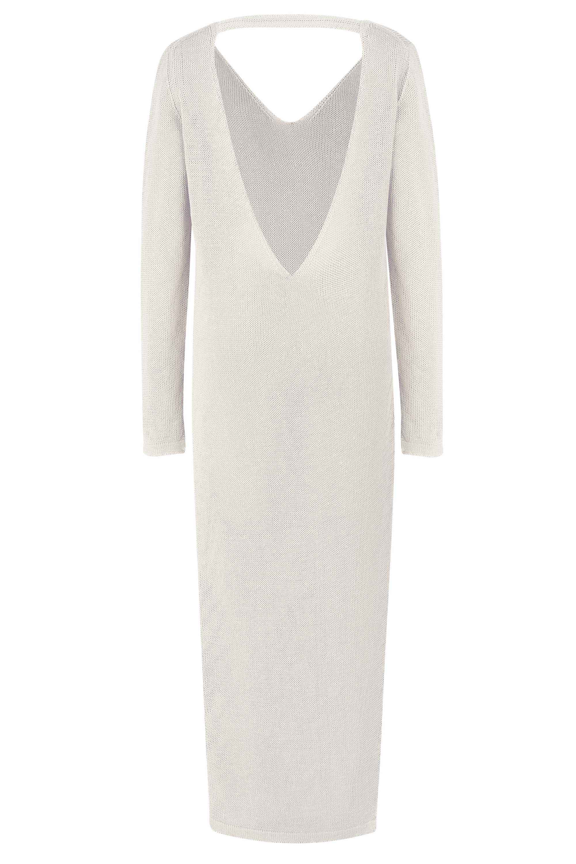 Mare 100% Linen Long Dress White