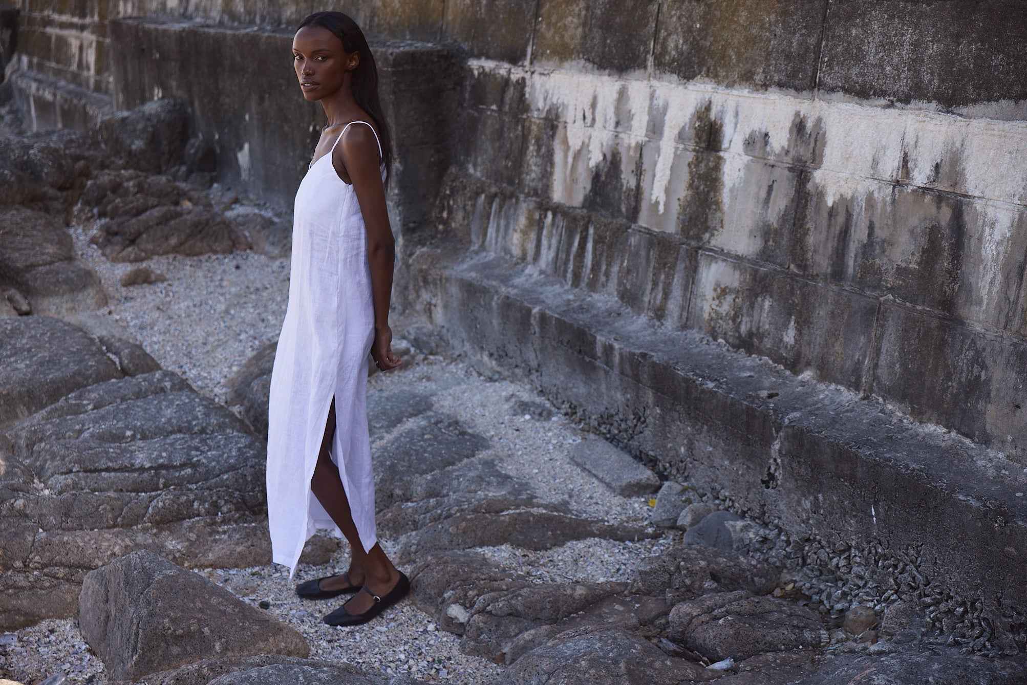 Zafira Slip Linen Dress