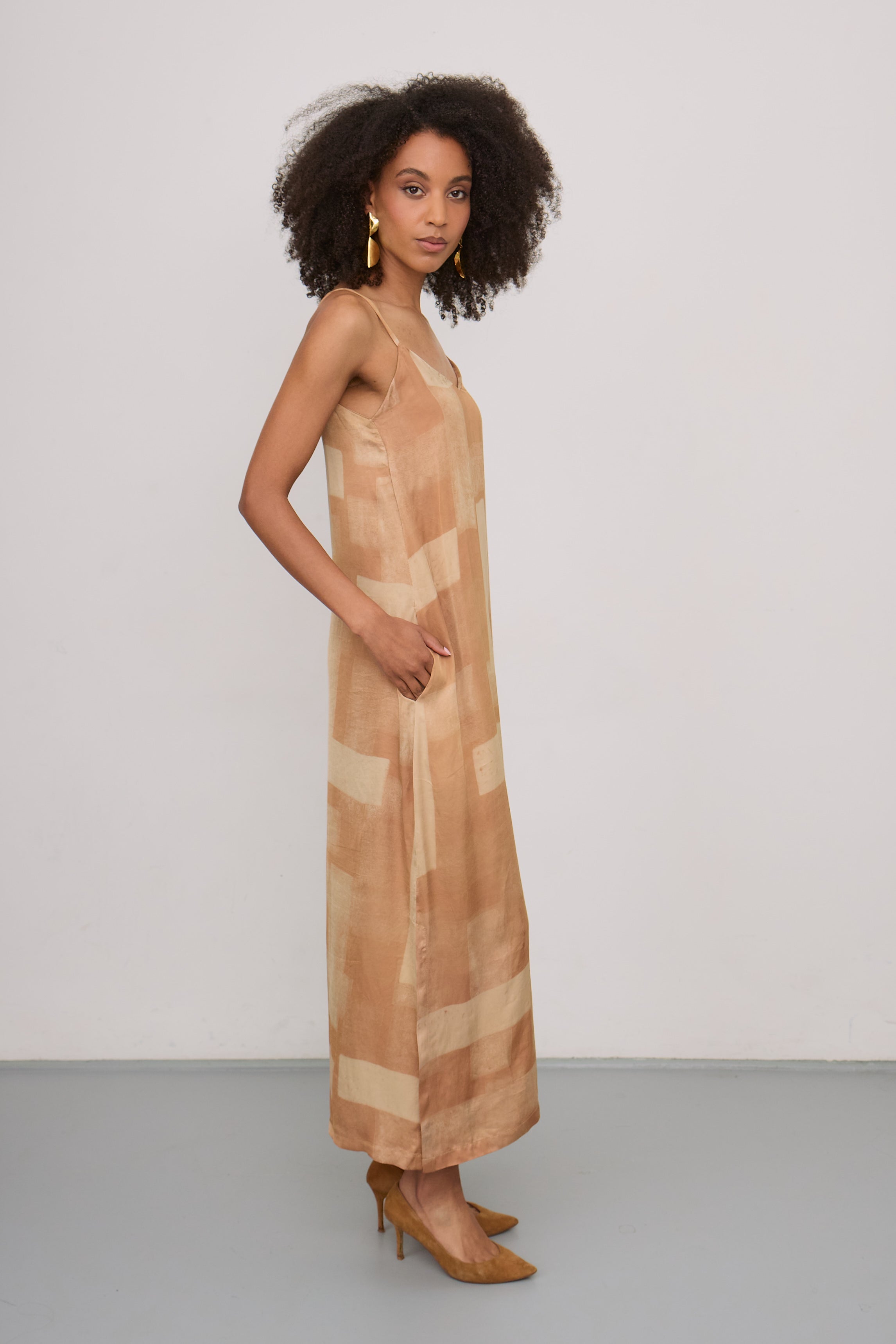 Zafira Silk Slip Dress