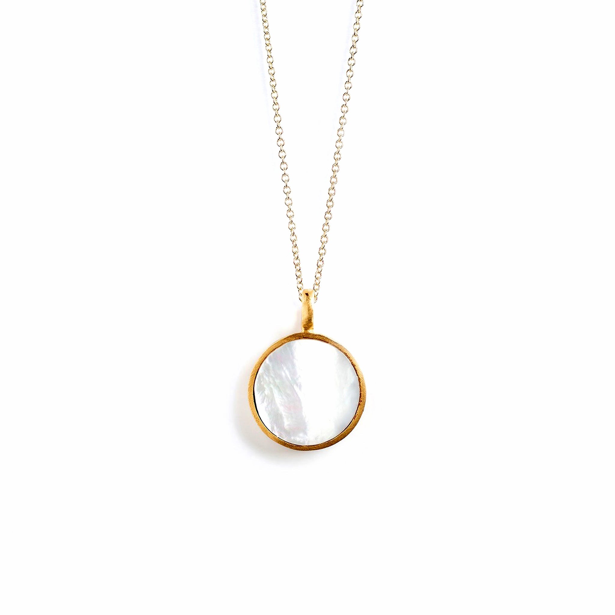 Mother of Pearl Porthole Necklace