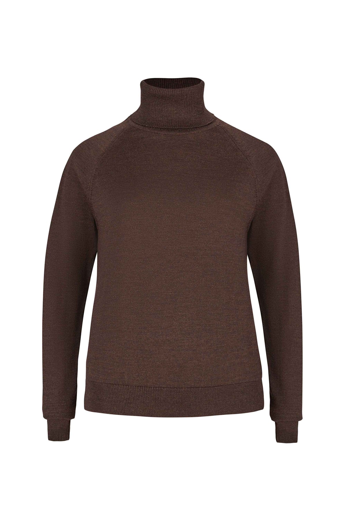 Ora 100% Merino Rollneck Chocolate