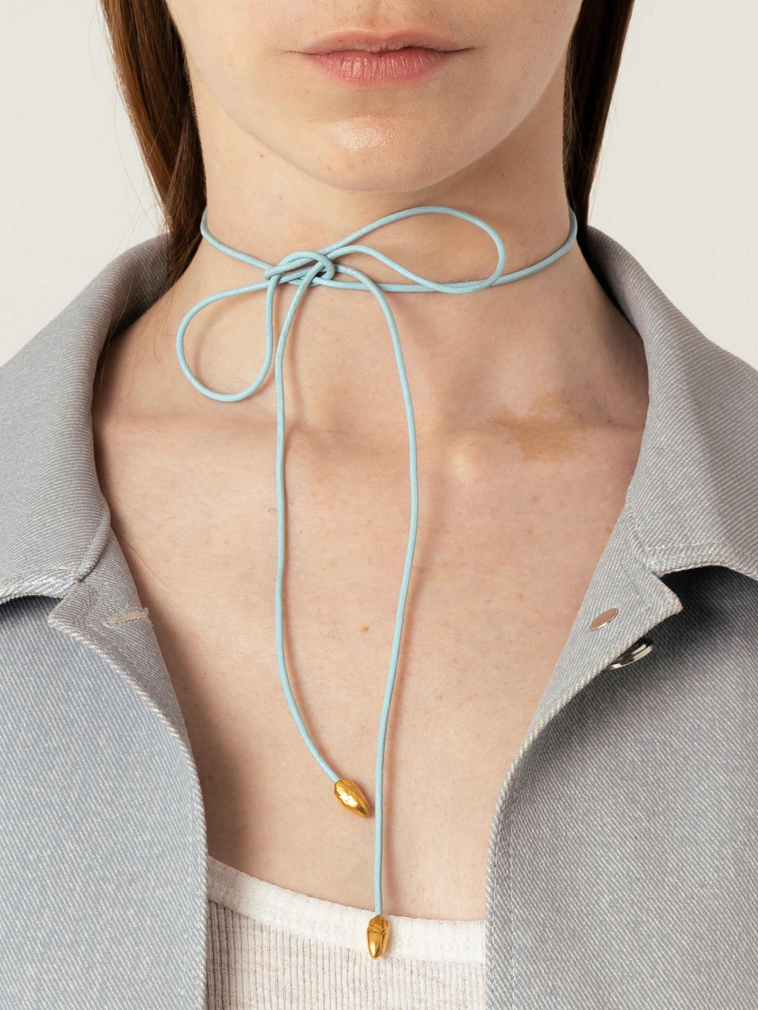 Origin Bow Necklace Gold