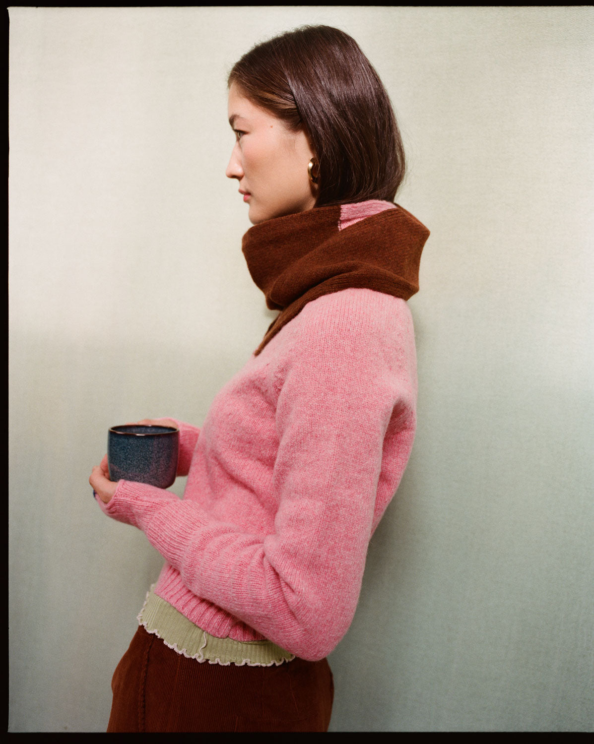 Rosalind Sweater, Pink Lambswool & Cashmere