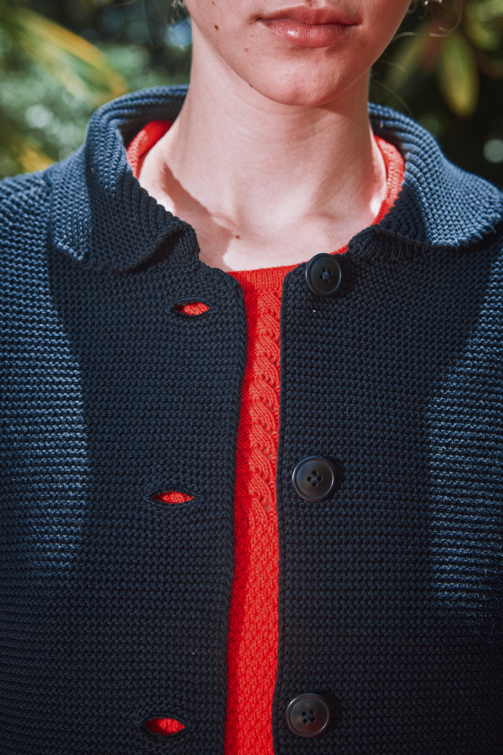 ROSA Summer Jacket in Organic Cotton - Navy