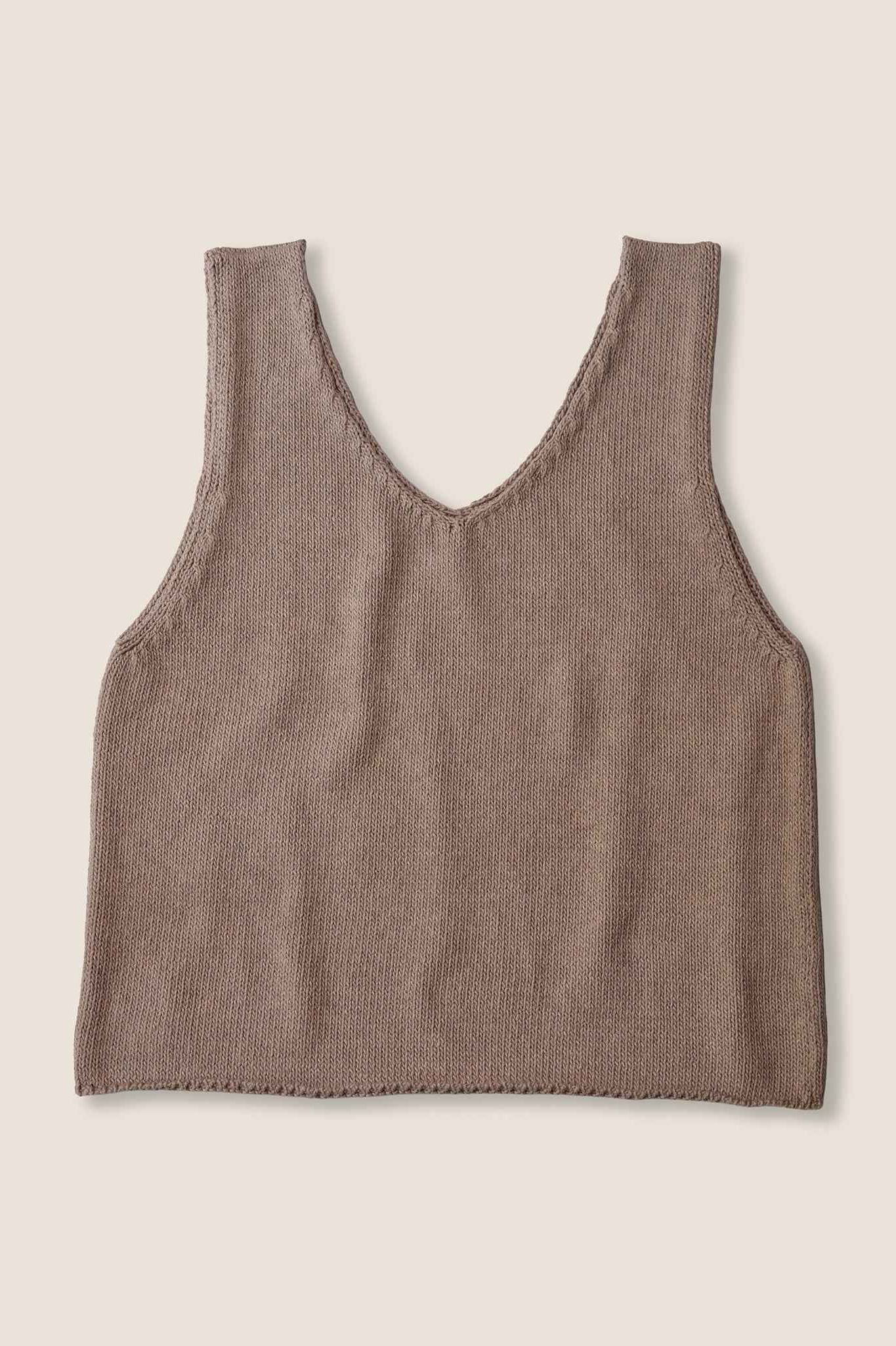 Organic Cotton Knit Top | Natural
