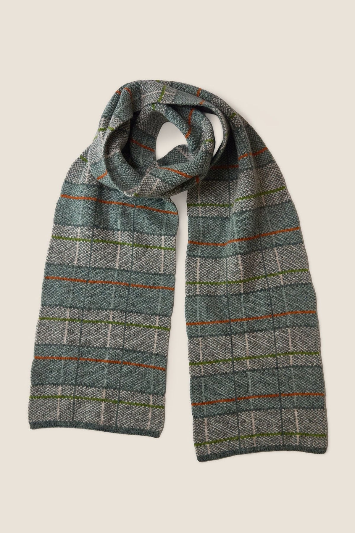 Heritage Check Scarf | Teal