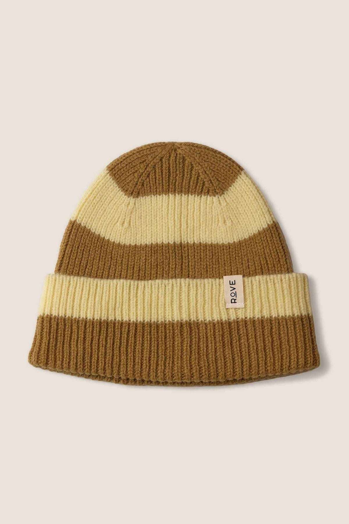 Striped Lambswool Beanie | Hay