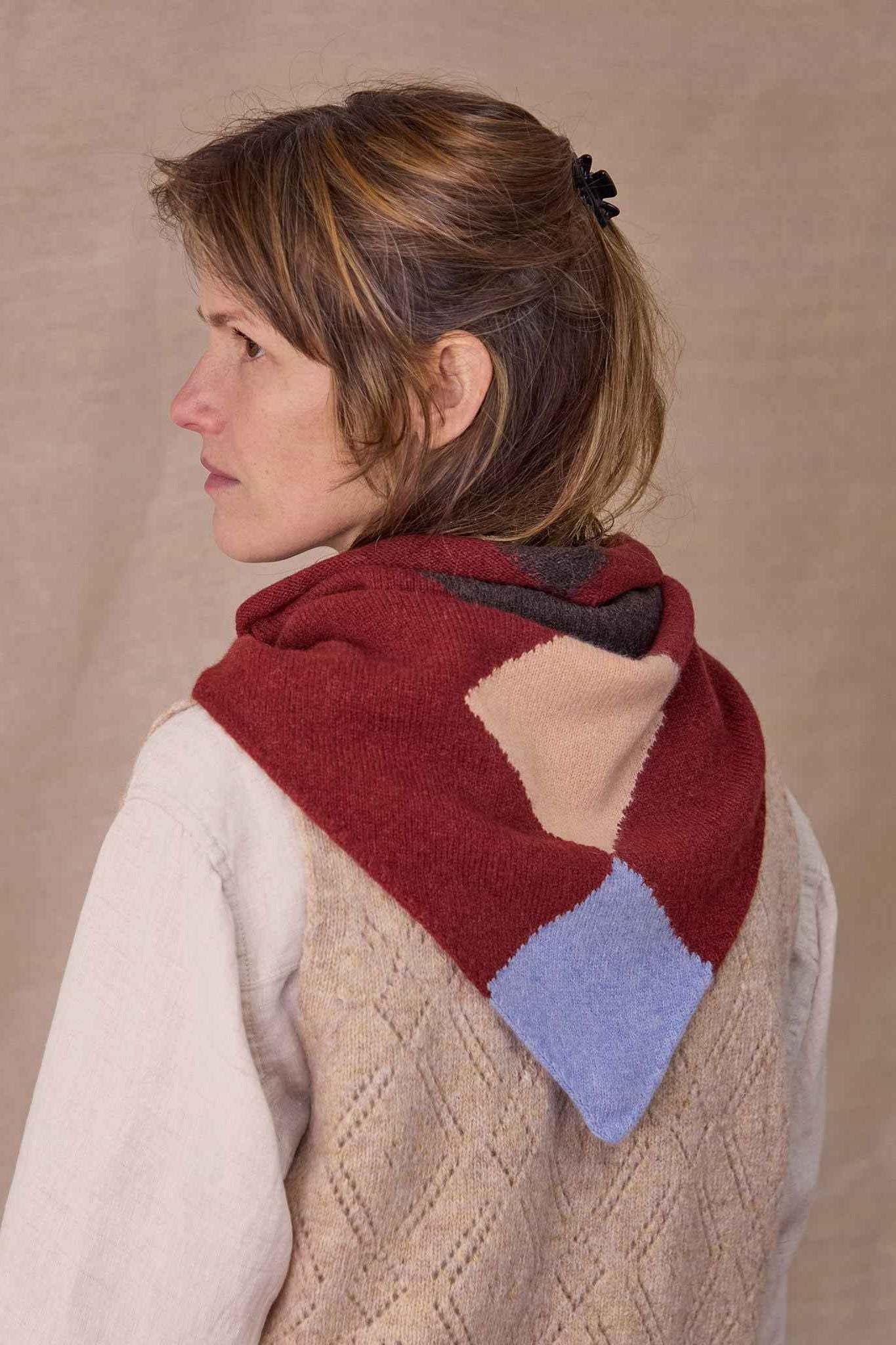 Harlequin Neckerchief | Berry