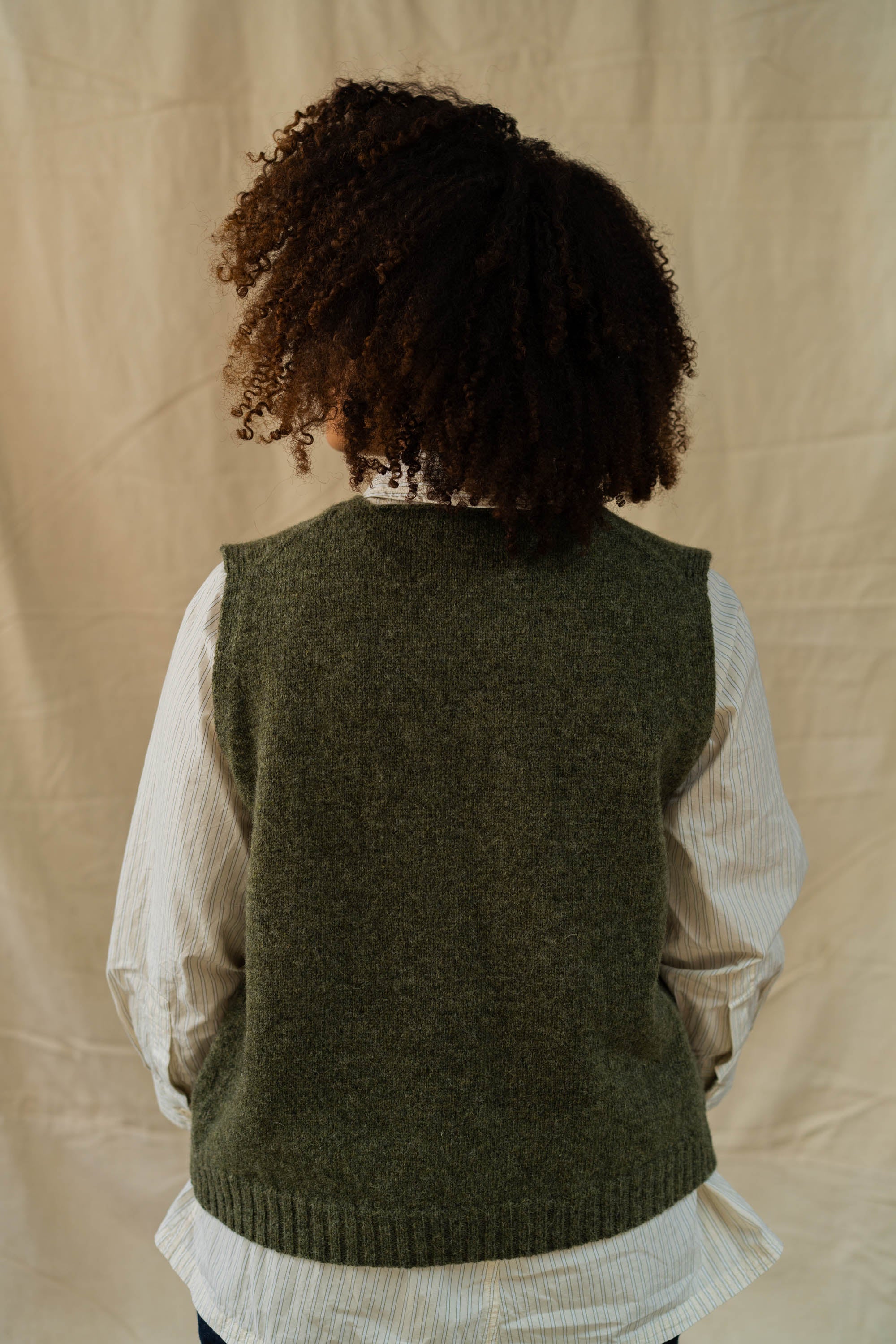 Button Up Vest | Olive