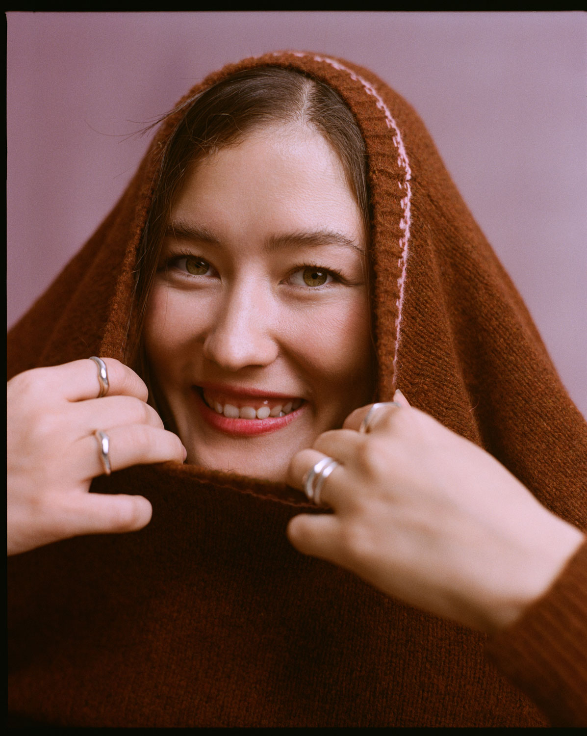 Rosalind Sweater, Rust Lambswool & Cashmere