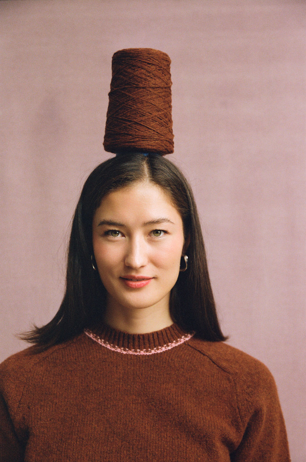 Rosalind Sweater, Rust Lambswool & Cashmere