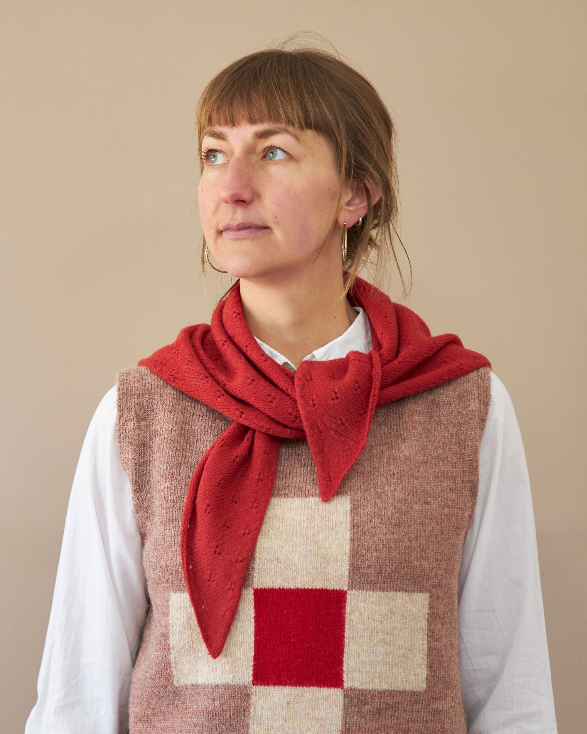 Red Cross Knitted Top